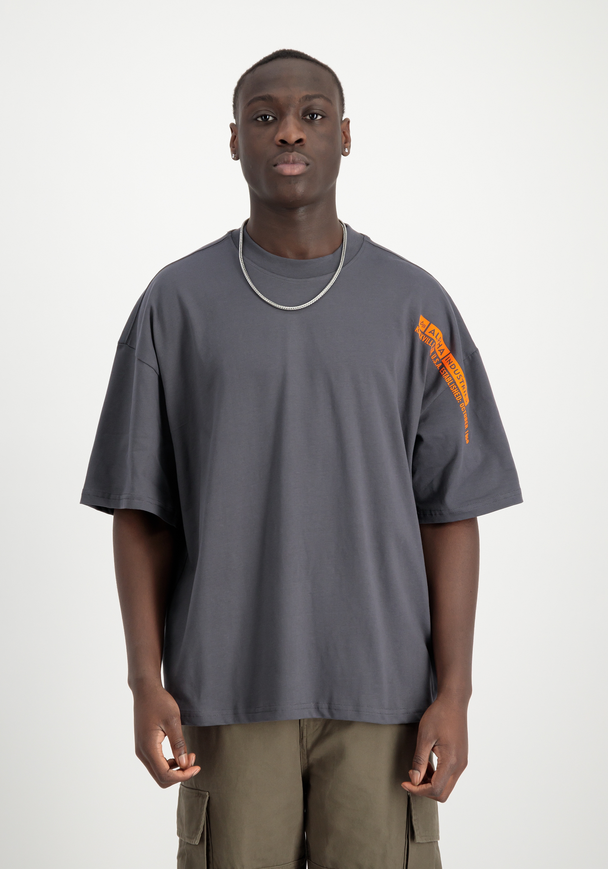 Alpha Industries T-Shirt »Flock Logo T-Shirt T-Shirt«