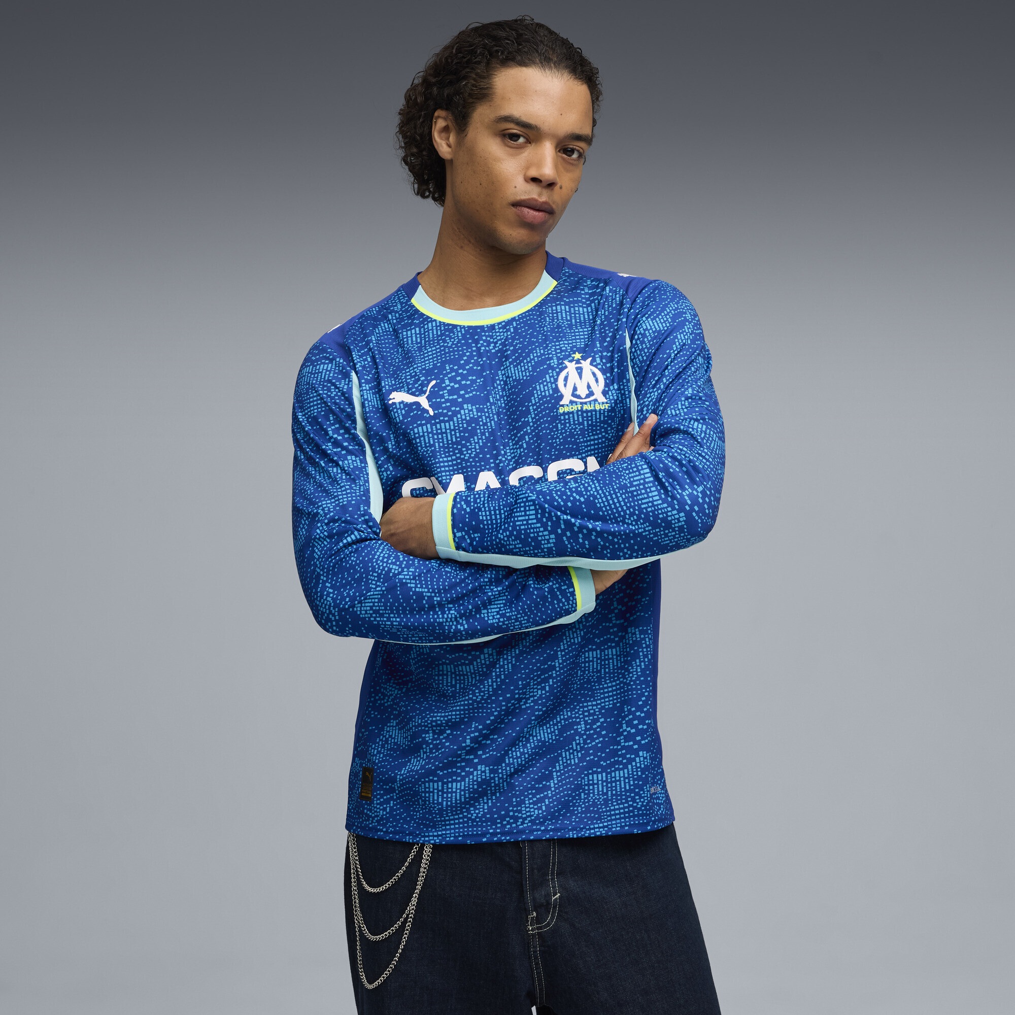 PUMA Trainingsshirt »Olympique de Marseille 25/26 Langarm-Ausweichtrikot Herren«