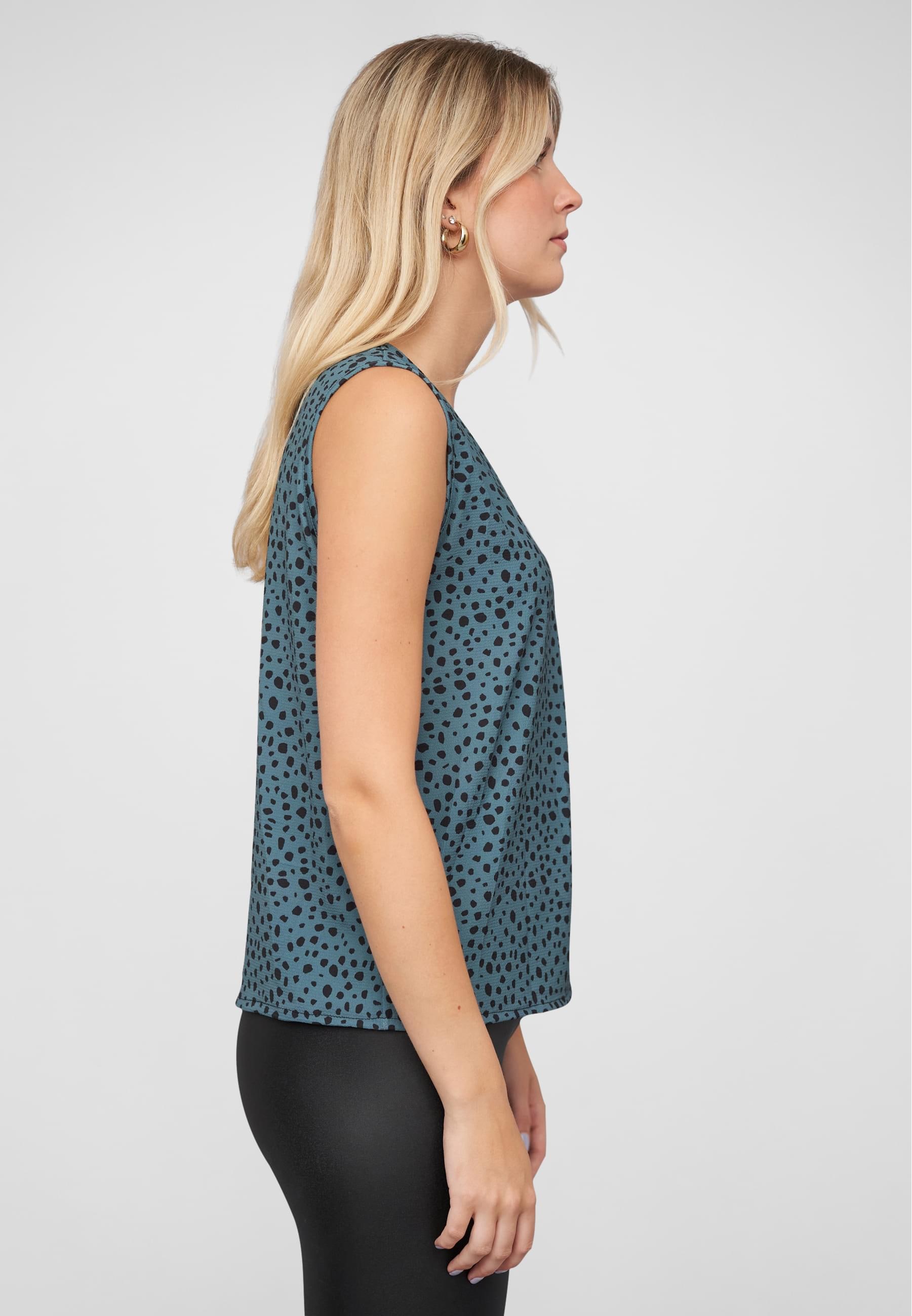 CLOUD 5IVE Muskelshirt »CLOUD 5IVE V-Neck Top with aop animal print«, (1 tlg.)