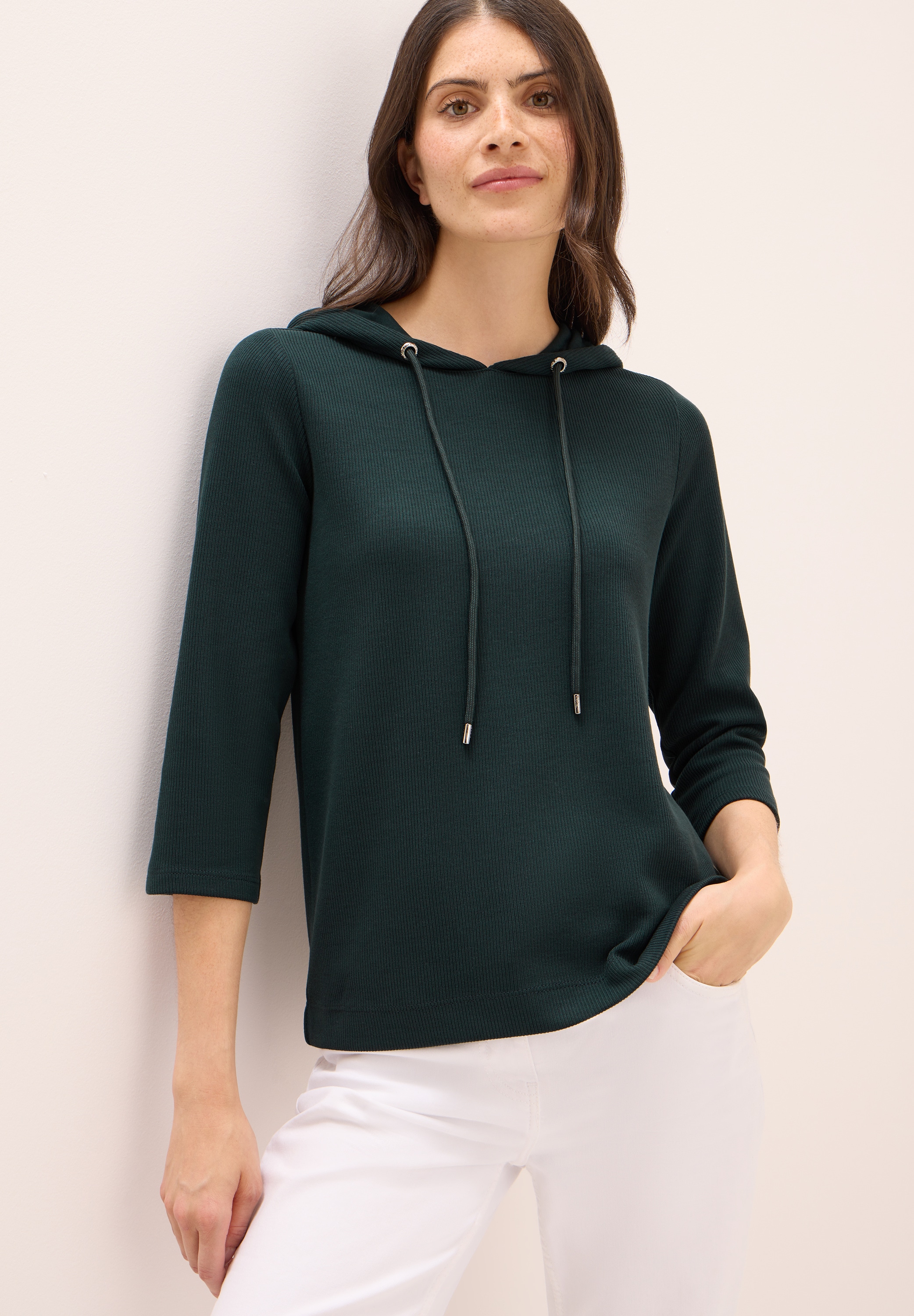 Cecil Hoodie, in Rippstruktur günstig online kaufen