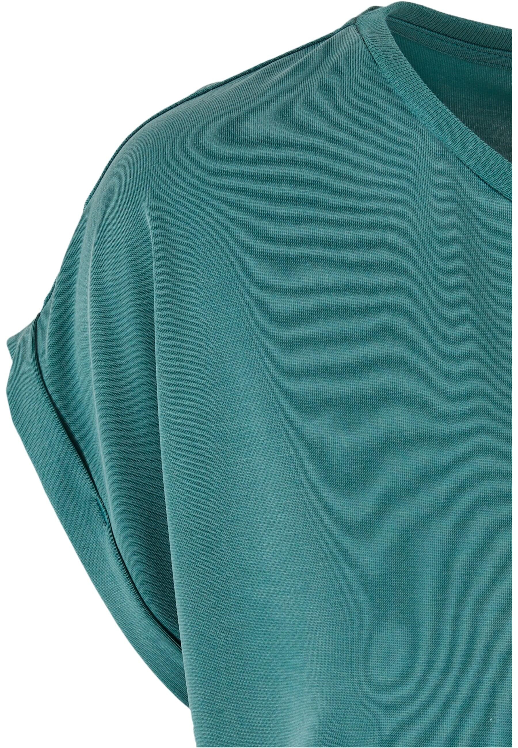 URBAN CLASSICS Kurzarmshirt »Urban Classics Damen Ladies Modal Extended Shoulder Tee«, (1 tlg.)