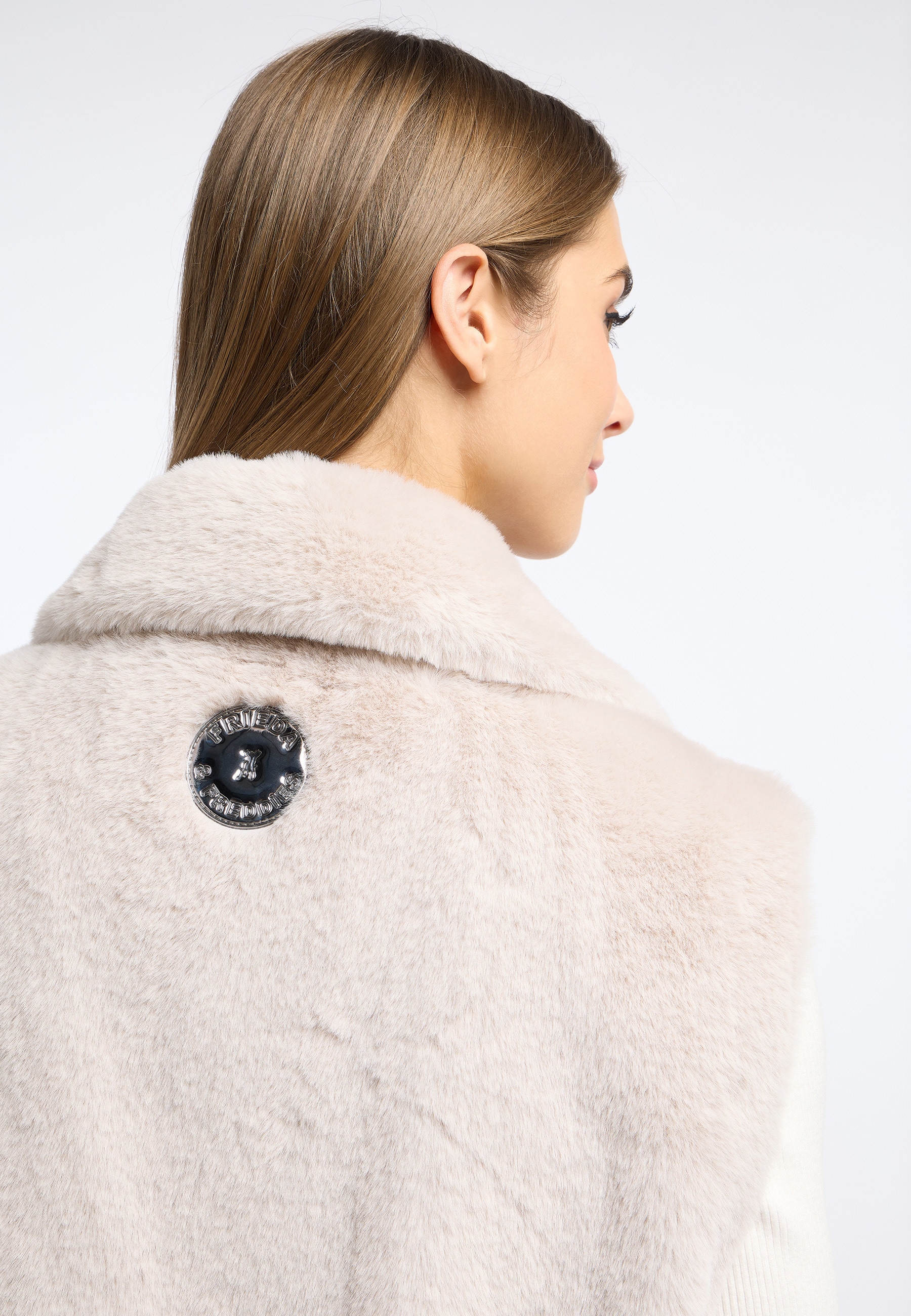 Frieda & Freddies Fellimitatweste »Fake Fur Vest / Leo«