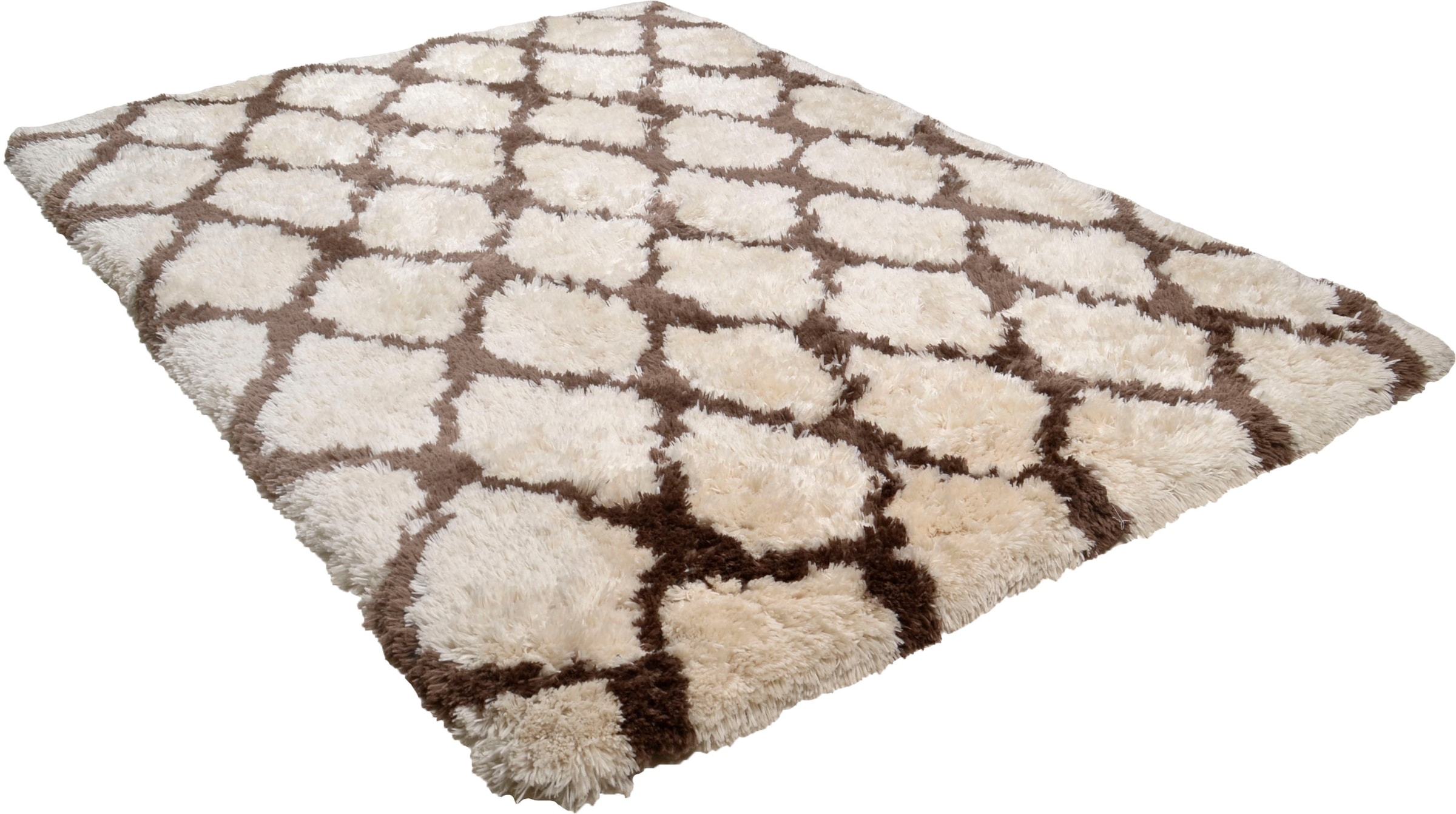 TOM TAILOR HOME Hochflor-Teppich "Flocatic Pattern" rechteckig 65 mm Höhe R günstig online kaufen