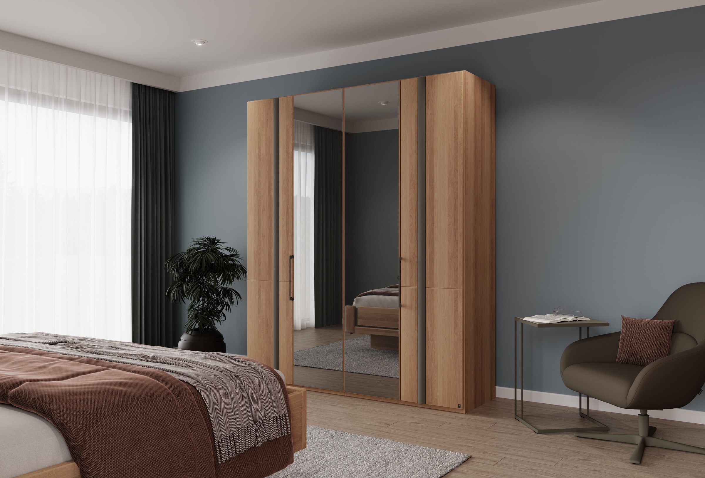 Musterring Kleiderschrank "Sorrent, Kleiderschrank, Schrank, teilmassiv Eic günstig online kaufen