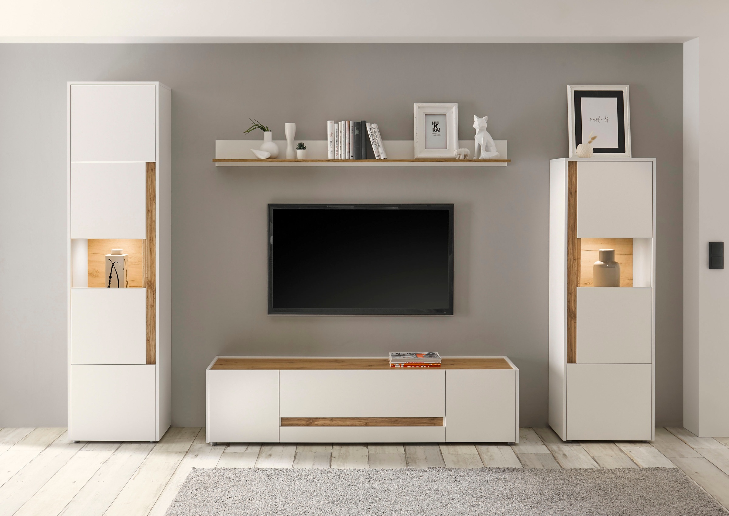 INOSIGN Wohnwand "City/Giron, moderne Anbauwand, Komplettset in vielen Farb günstig online kaufen