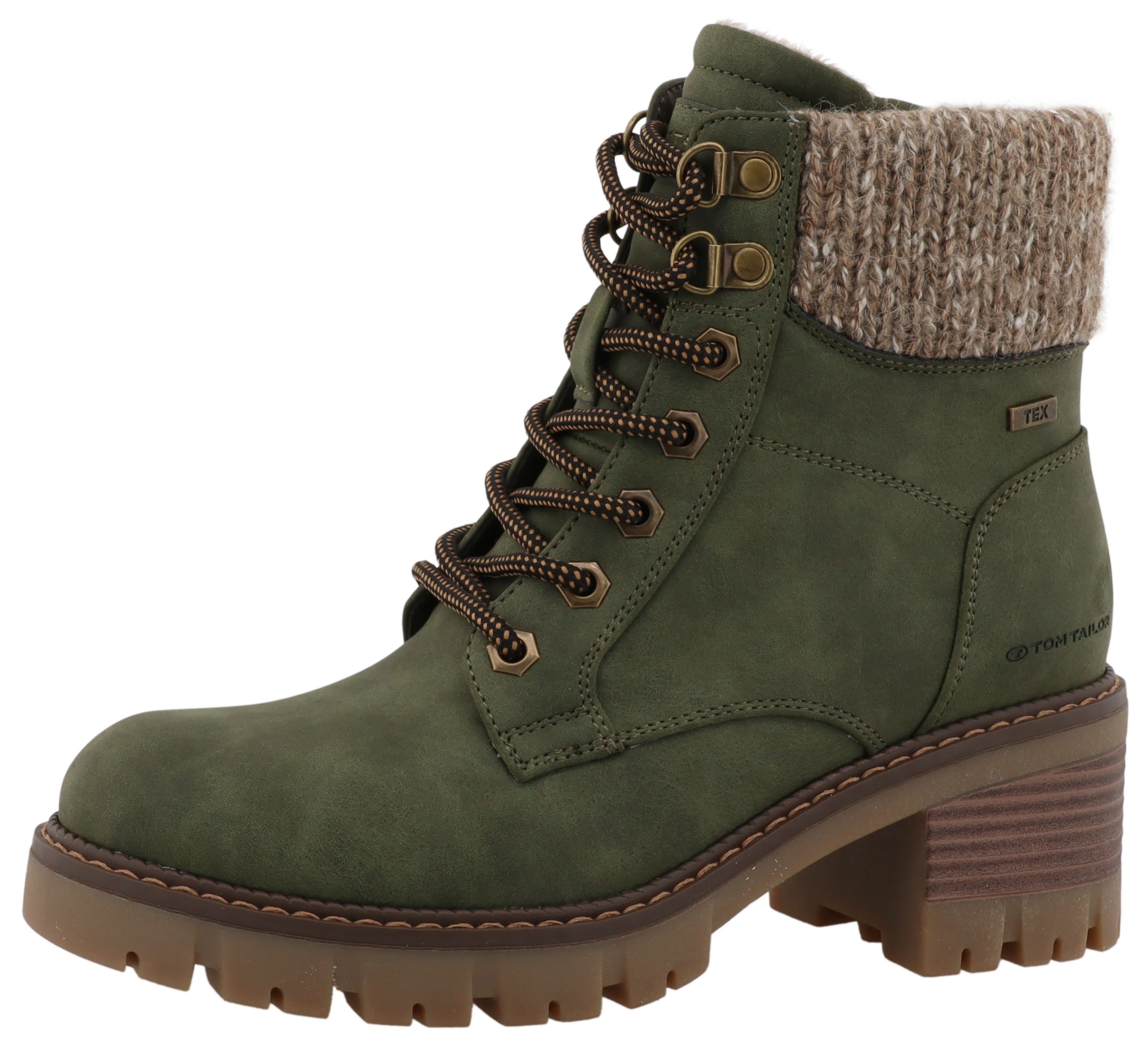 TOM TAILOR Winterstiefelette Workerboots, Stiefelette mit Blockabsatz günstig online kaufen