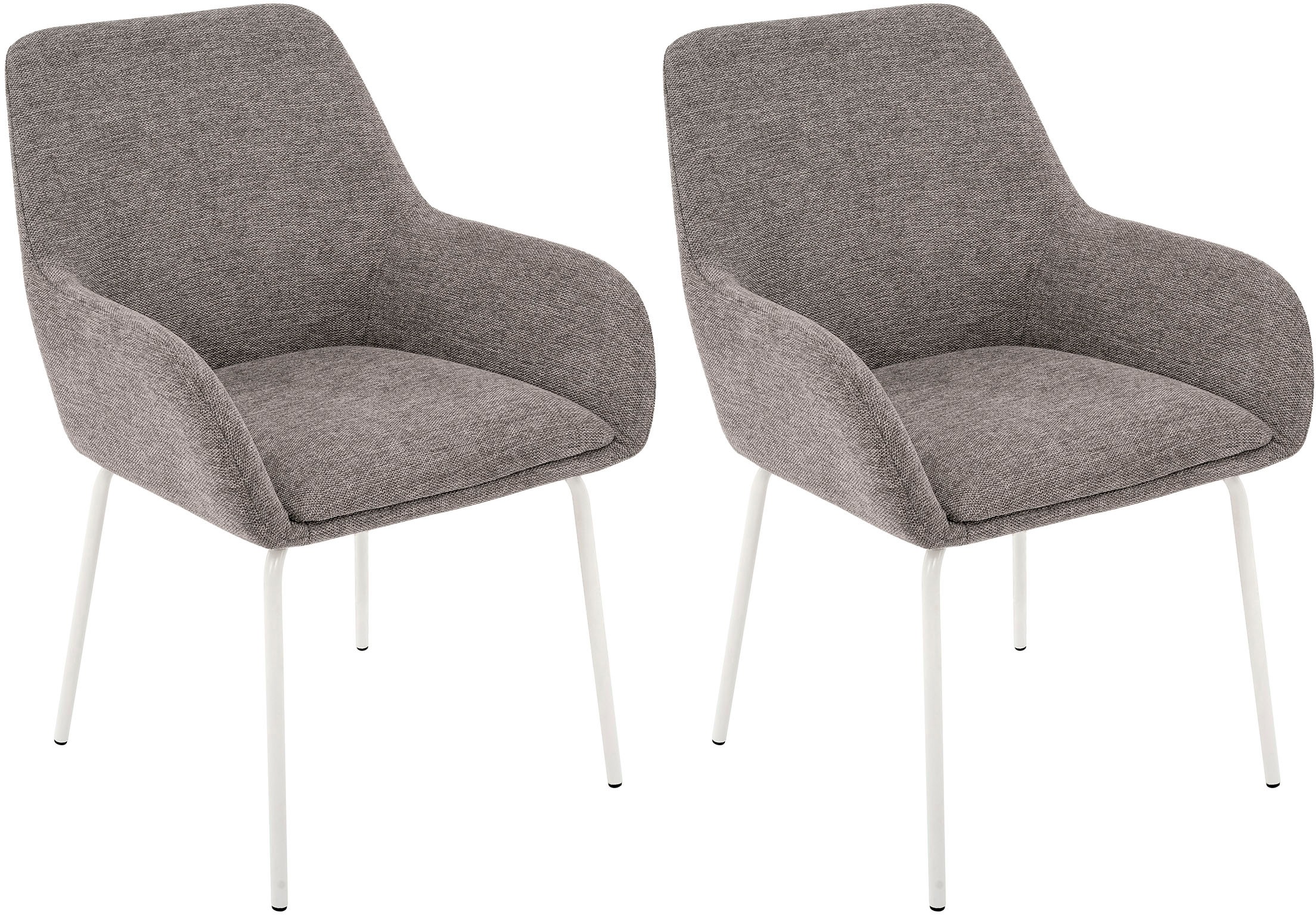 OTTO home Esszimmerstuhl "Gabbie" (Set) 2 Stk.mit weißen Metallbeinen, Webs günstig online kaufen