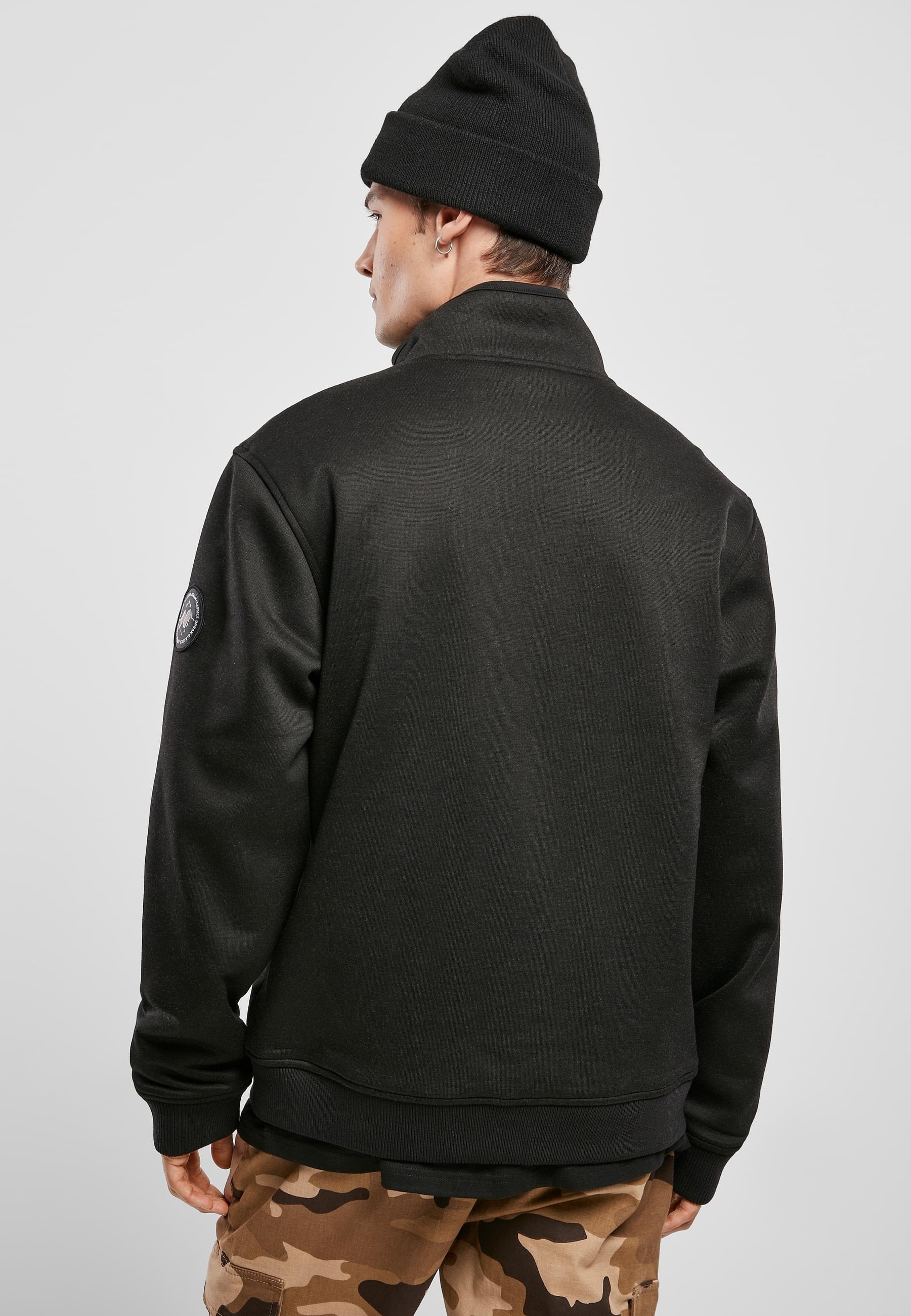 URBAN CLASSICS Anorak »Urban Classics Herren Teddy Bonded Zip Jacket«, (1 St.), ohne Kapuze