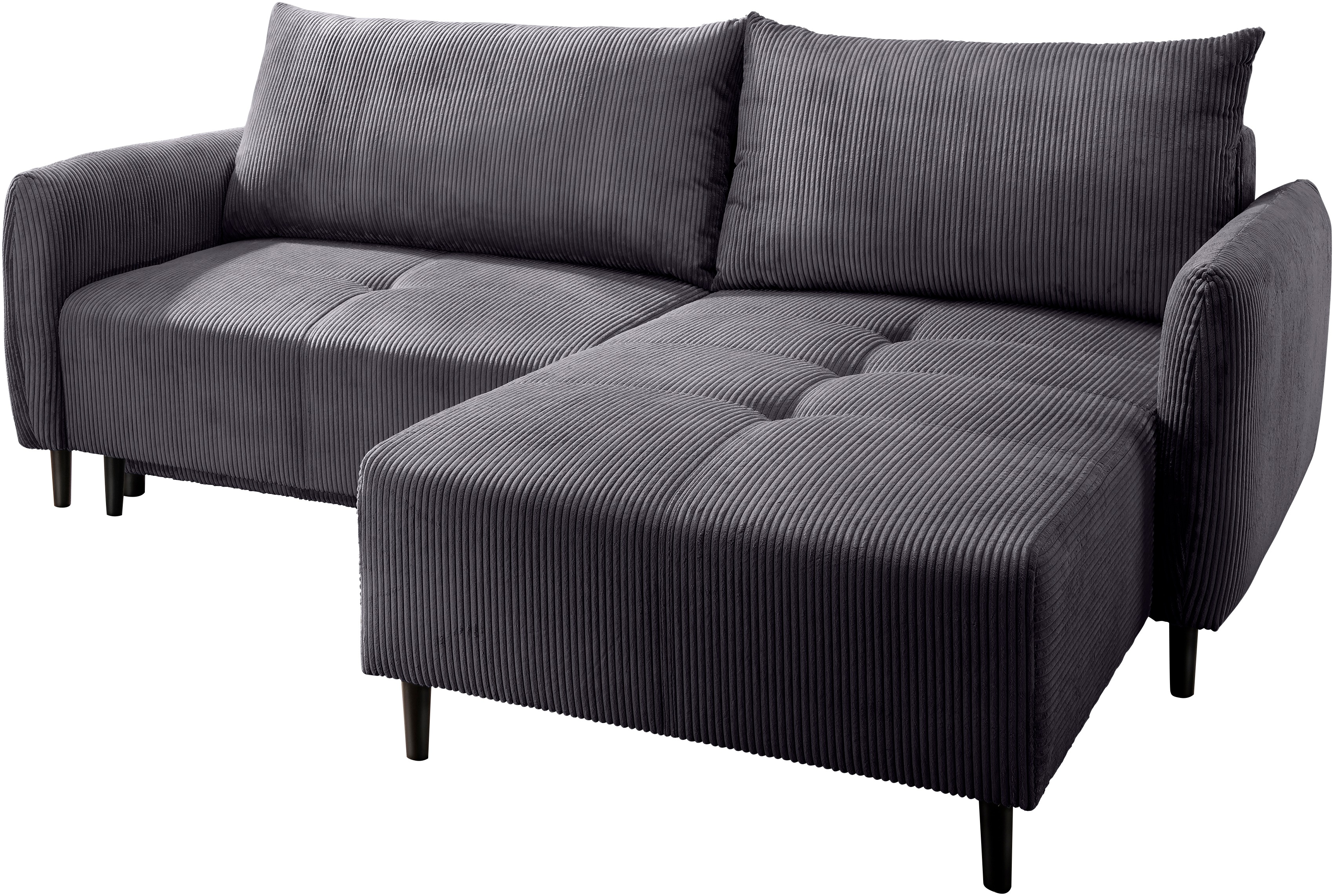 Thumbnail - INOSIGN Ecksofa "Mara, L-Form, aktueller Cord Bezug und tolle Farben, schmale Armlehnen", whlw. mit Bettfunktion,Recamie...