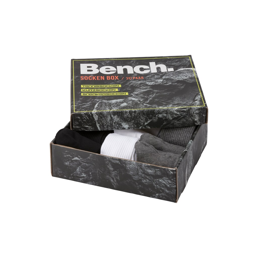 Bench. Sportsocken, (Box, 20 Paar)