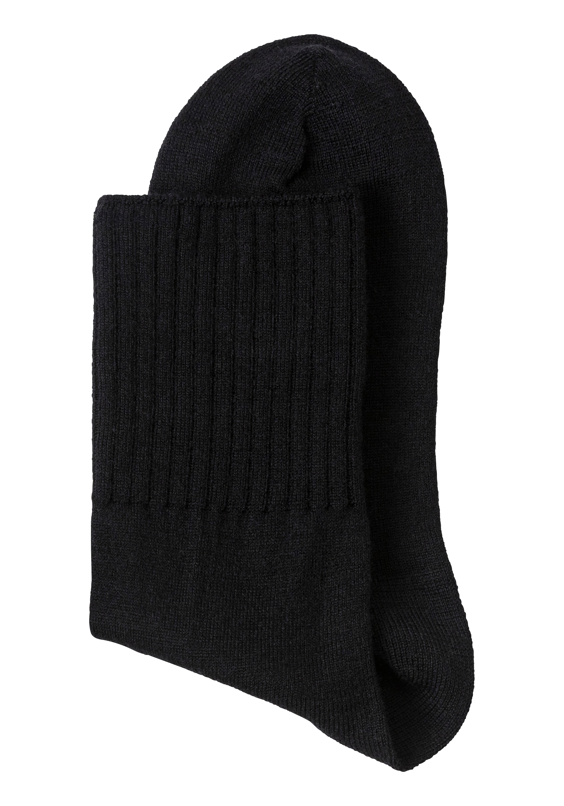 Lavana Umschlagsocken Packung, 3 Paar tlg. fein gestrickt mit 53% Wolle