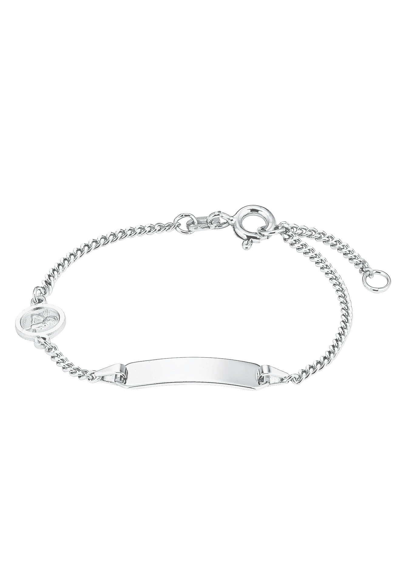 Silberarmband AMOR "Schutzengel/Herz", silber (silberfarben), Armbänder, Mädchen, 14cm, Silber 925 (Sterlingsilber), Silberarmband, Made in Germany 4