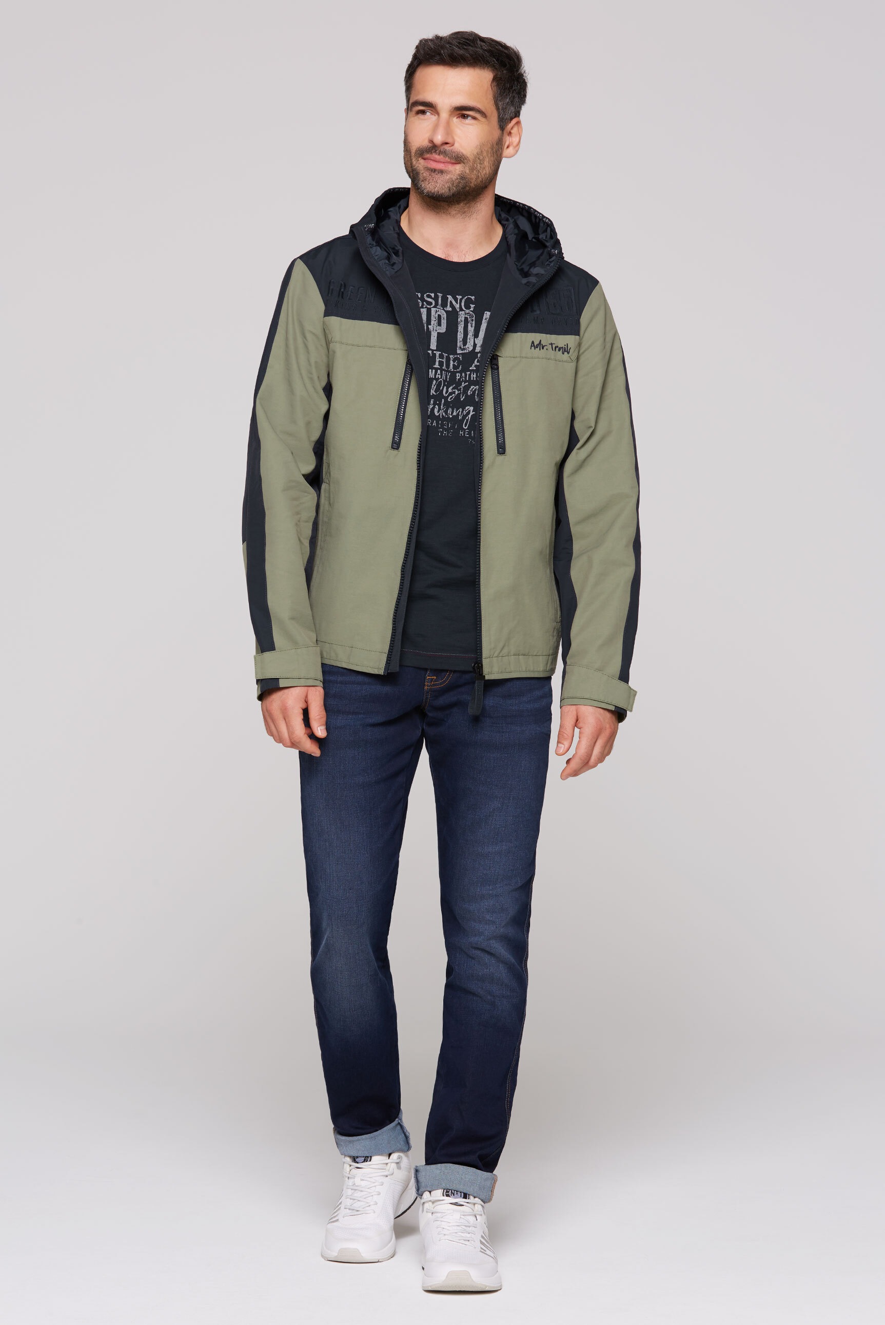 CAMP DAVID Outdoorjacke, mit Kapuze, mit Brusttaschen