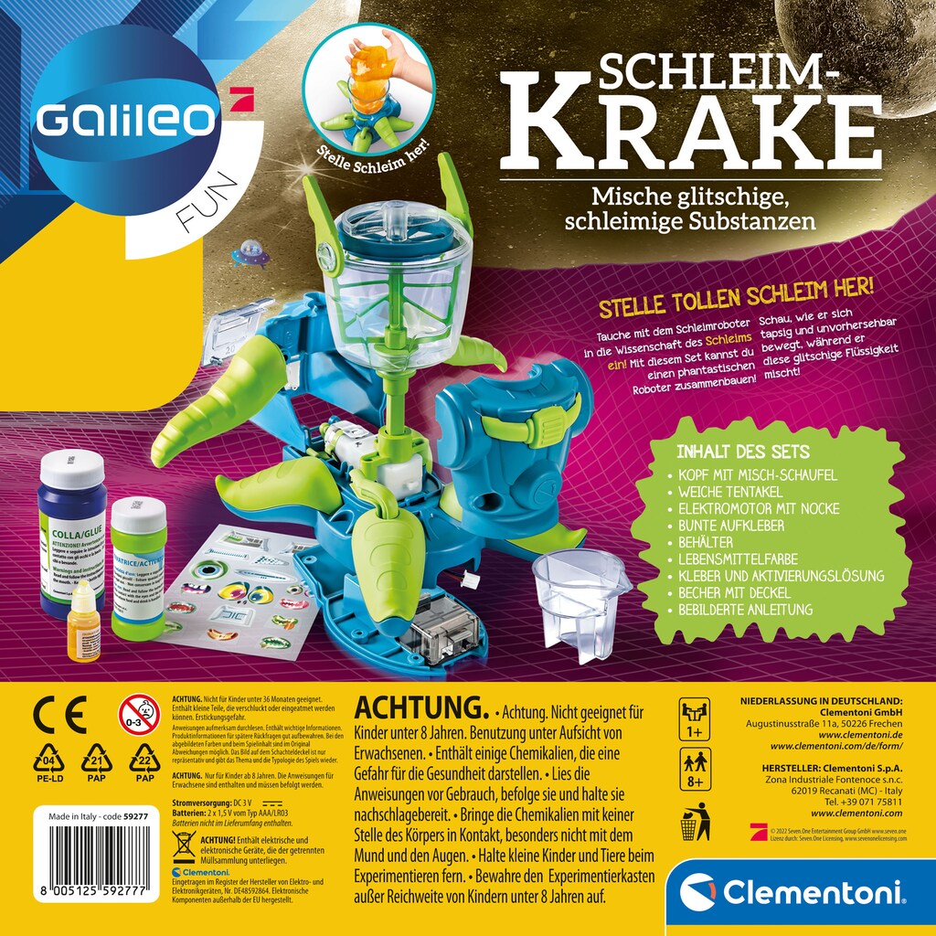 Clementoni® Roboter »Galileo, Schleim-Krake«