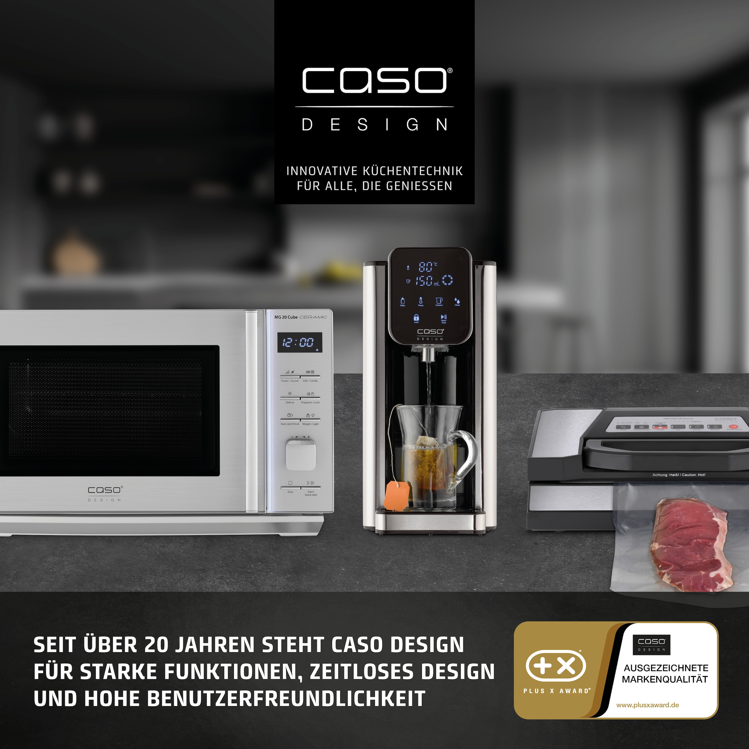 Caso Mikrowelle »3323 MG 20 Ceramic menu« Grill 800 W Mikrowelle + Grill