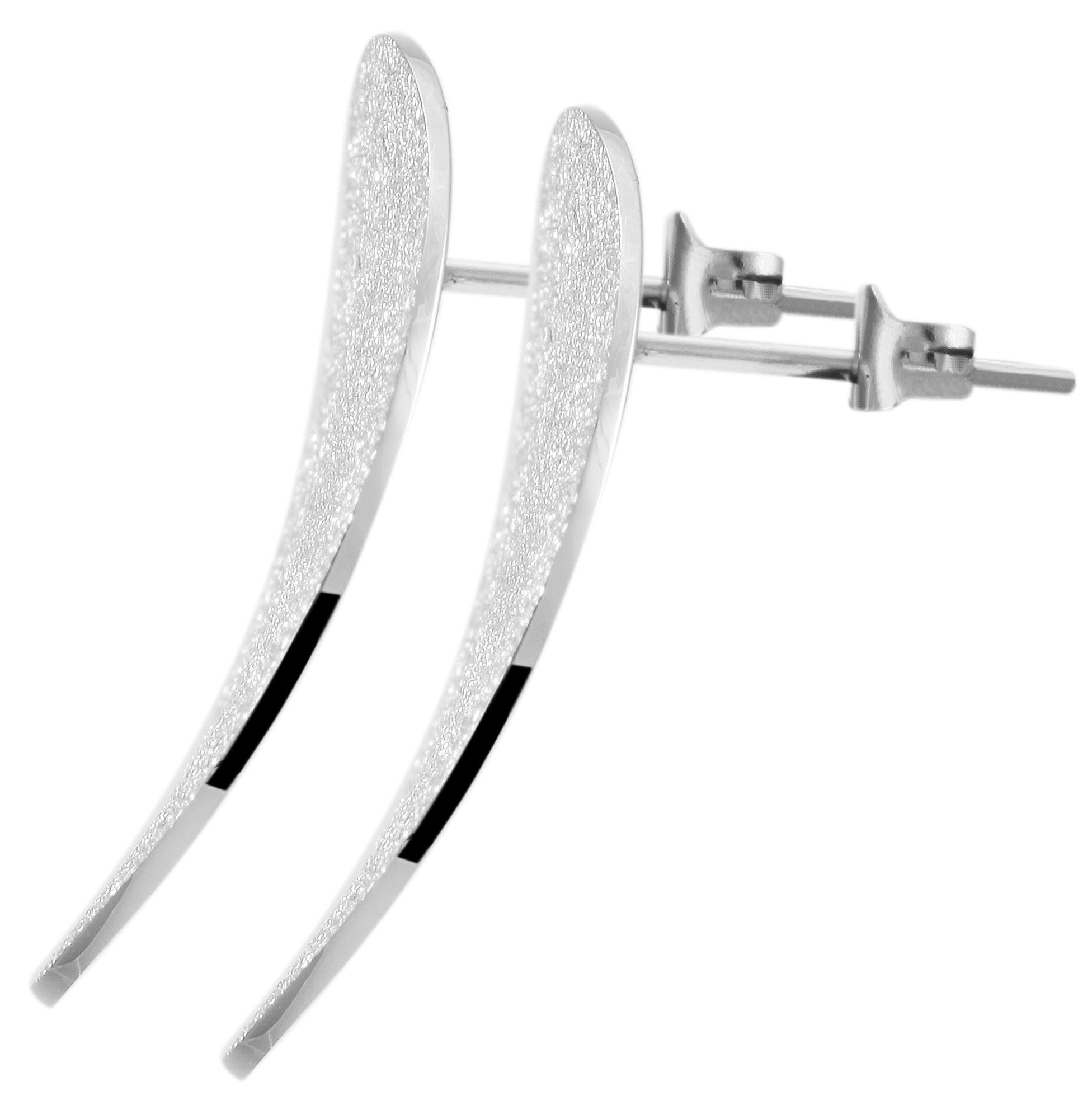 Paar Ohrhänger ADELIA´S "Damen Ohrringe – Ohrstecker aus Edelstahl", Damen, Gr. Damen, Edelstahl, silber, Ohrringe, Perfekt als Geschenk für besondere Menschen 9