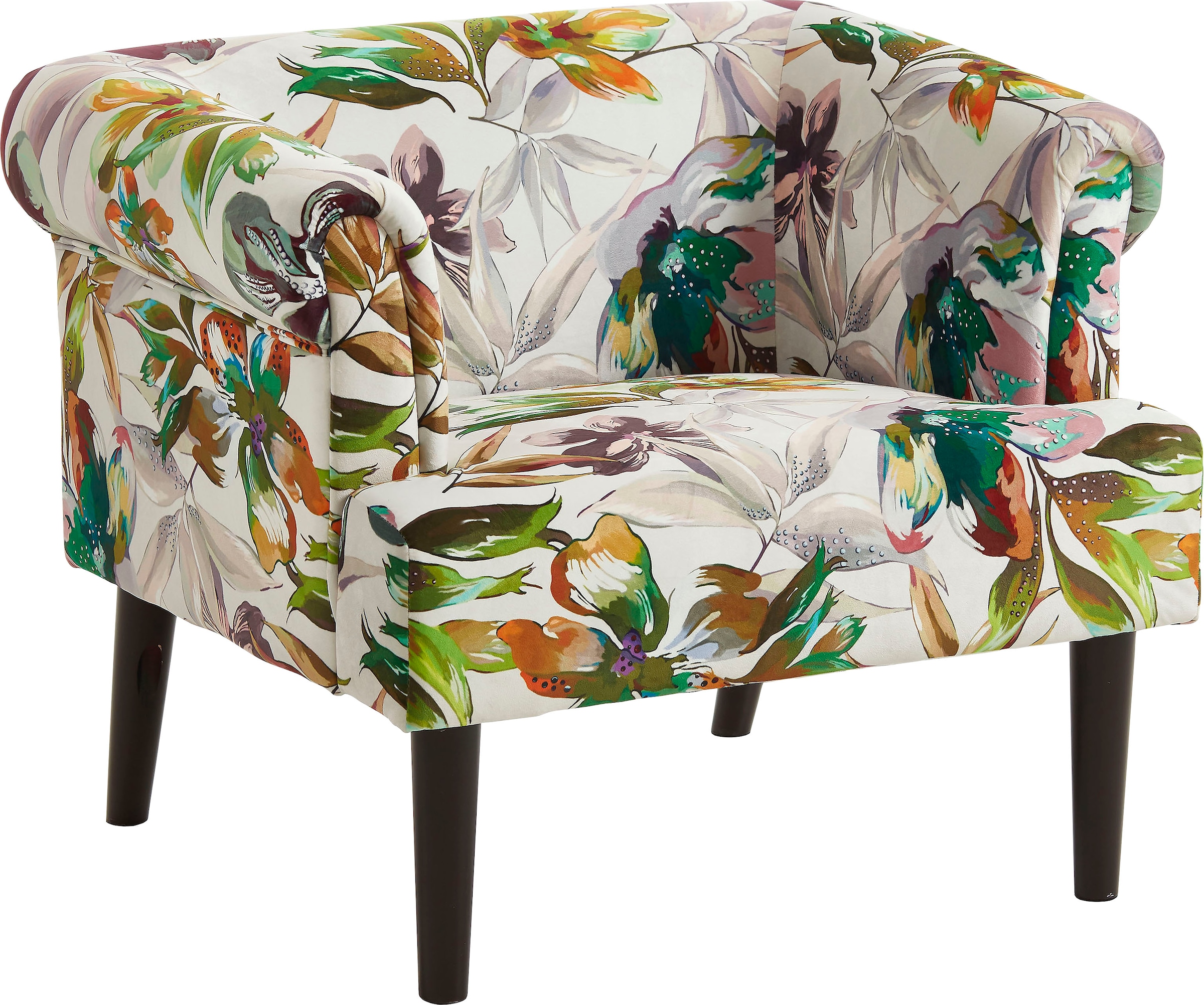 ATLANTIC home collection Sessel »Charlie«, Loungesessel mit Wellenunterfederung