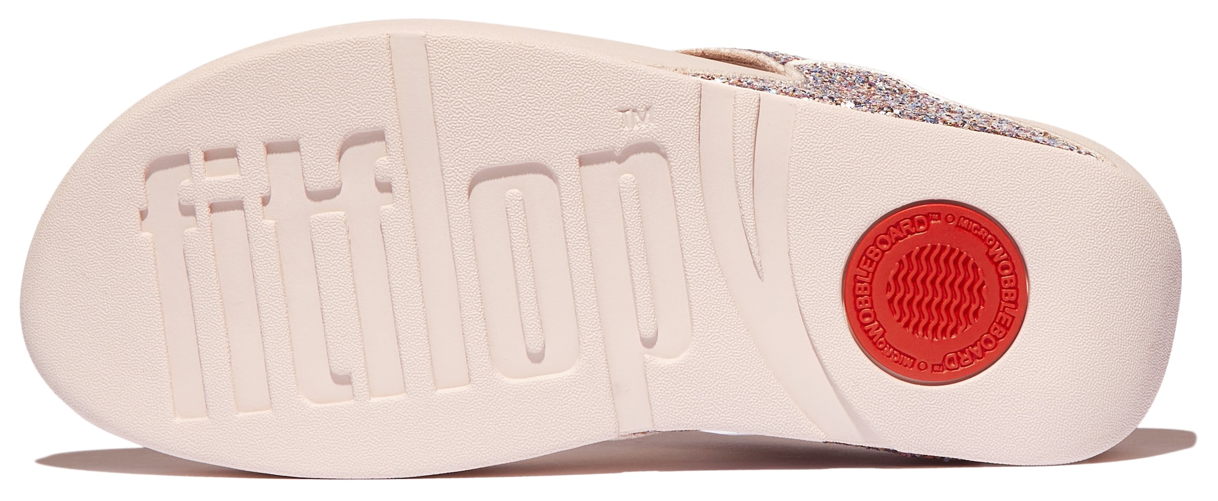 Fitflop Zehentrenner »LULU«, Dianette, Pantolette, Slides mit buntem Glitter