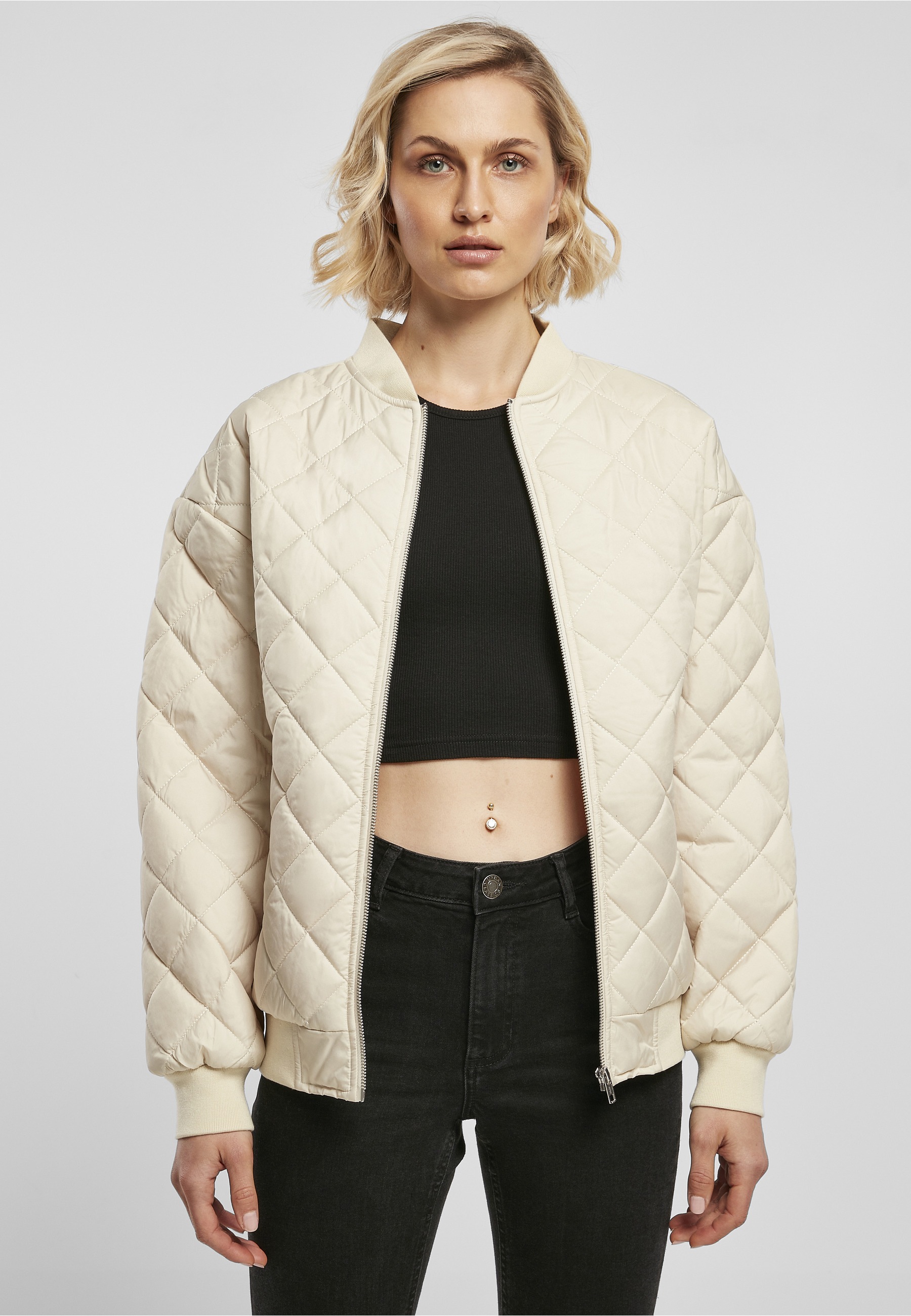 URBAN CLASSICS Anorak »Urban Classics Damen« 1 Stk. tlg. ohne Kapuze