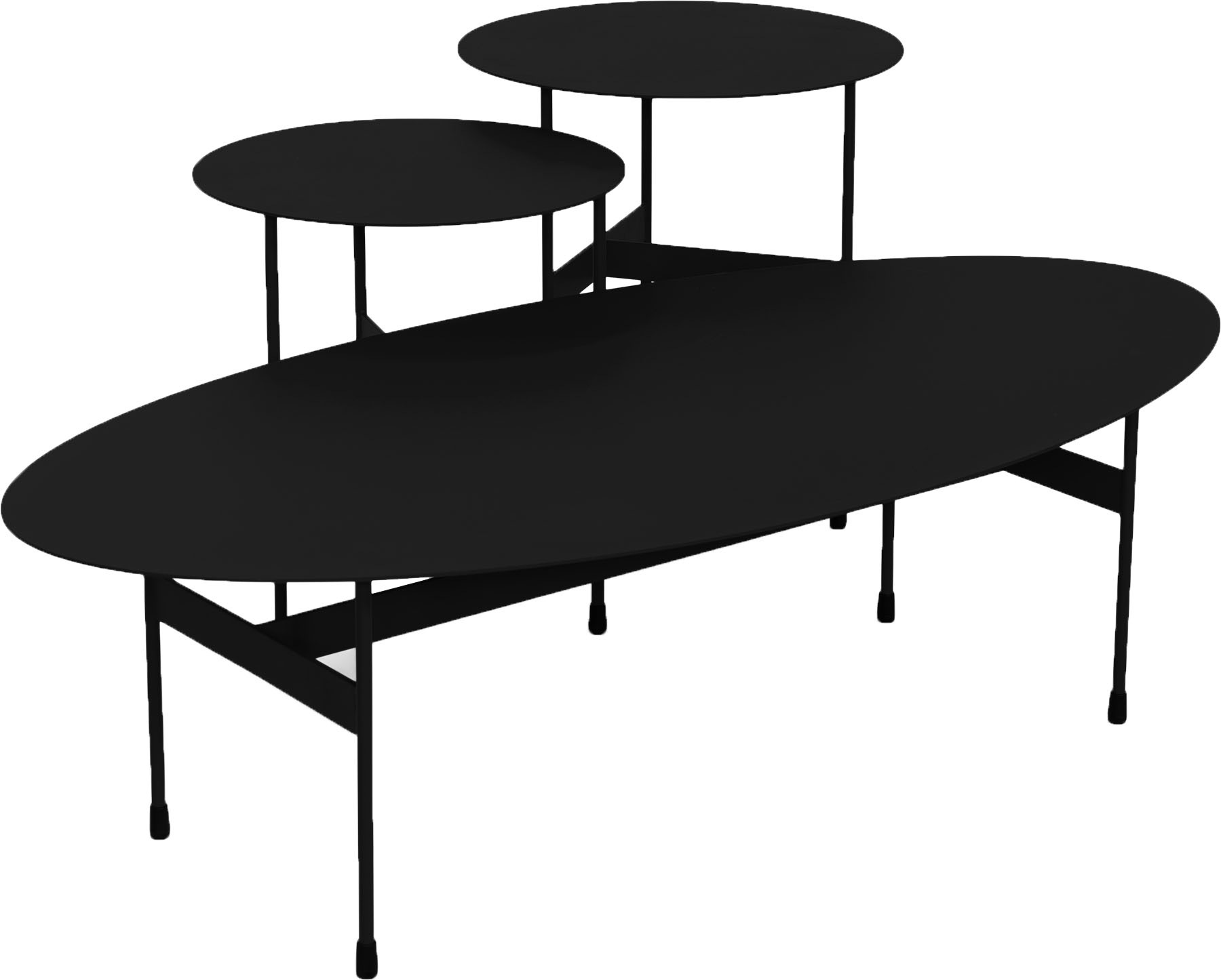 Spinder Design Couchtisch »MIRA OVAL«, Couchtisch aus Stahl
