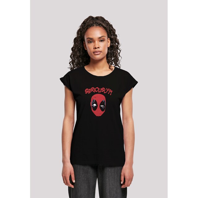 F4NT4STIC T-Shirt »Marvel Deadpool Seriously«, Damen,Premium  Merch,Regular-Fit,Kurze Ärmel,Logo Print für bestellen | BAUR