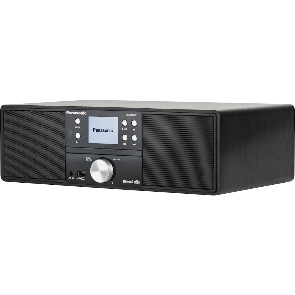 Panasonic Stereoanlage »DM202«, (Bluetooth Digitalradio (DAB+)-UKW mit RDS-FM-Tuner 24 W)