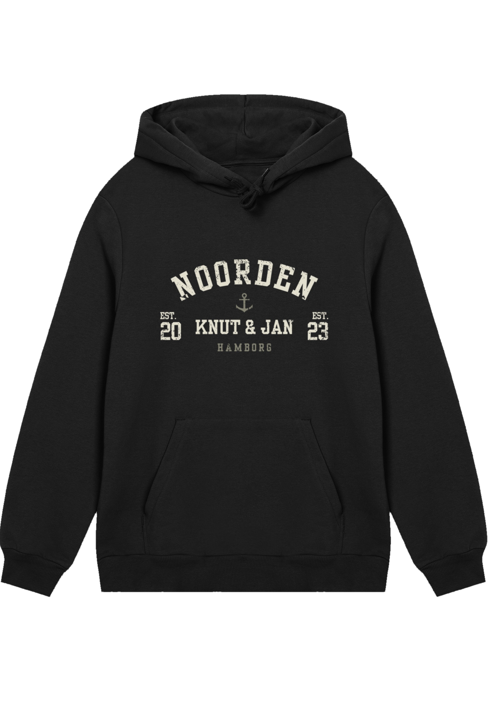 F4NT4STIC Kapuzenpullover »Knut & Jan Hamburg Noorden Collegiate«, Premium Qualität, Knut & Jan Hamburg