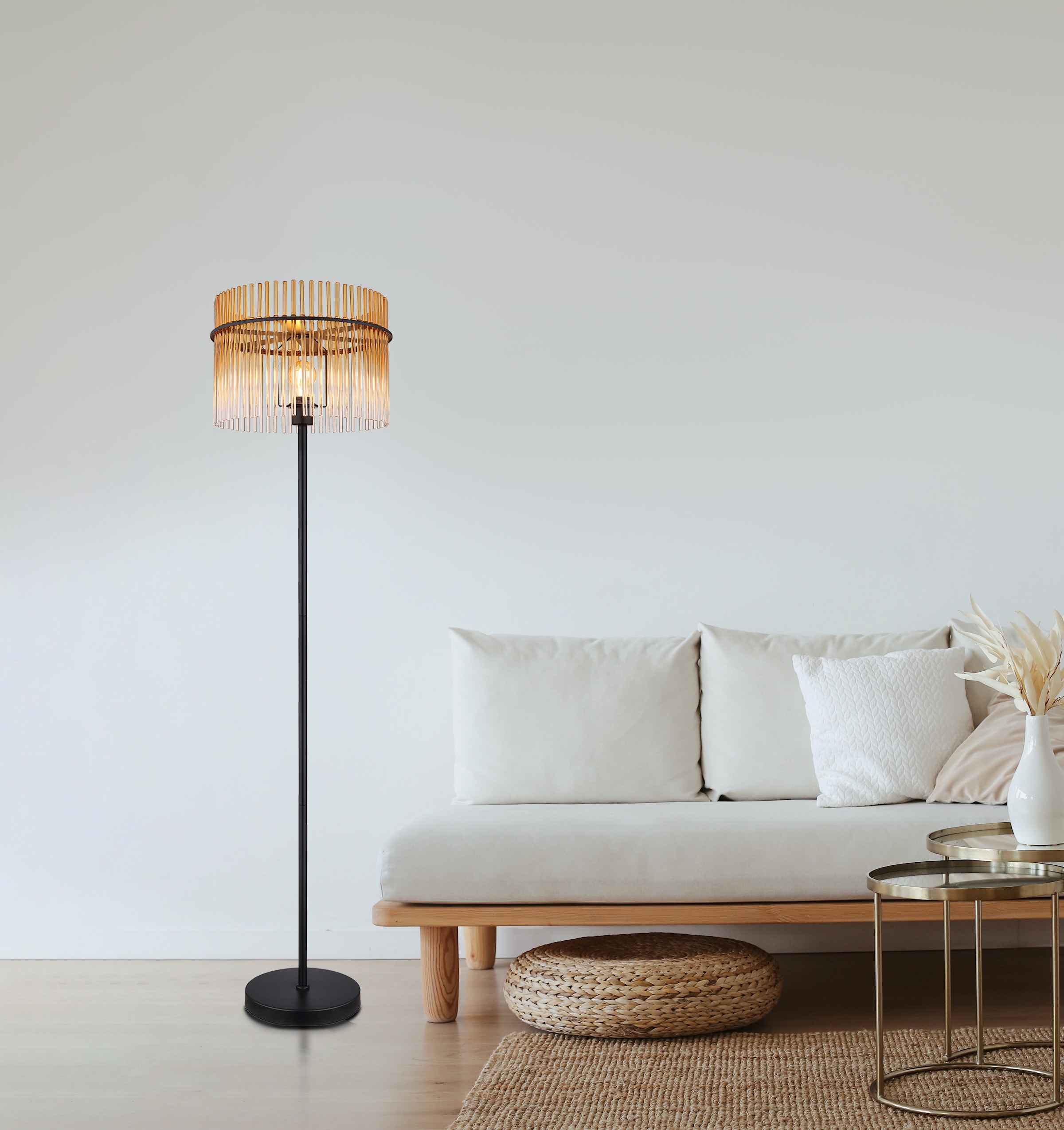 GLOBO LIGHTING Stehlampe »GORLEY« E27 1 Stk.