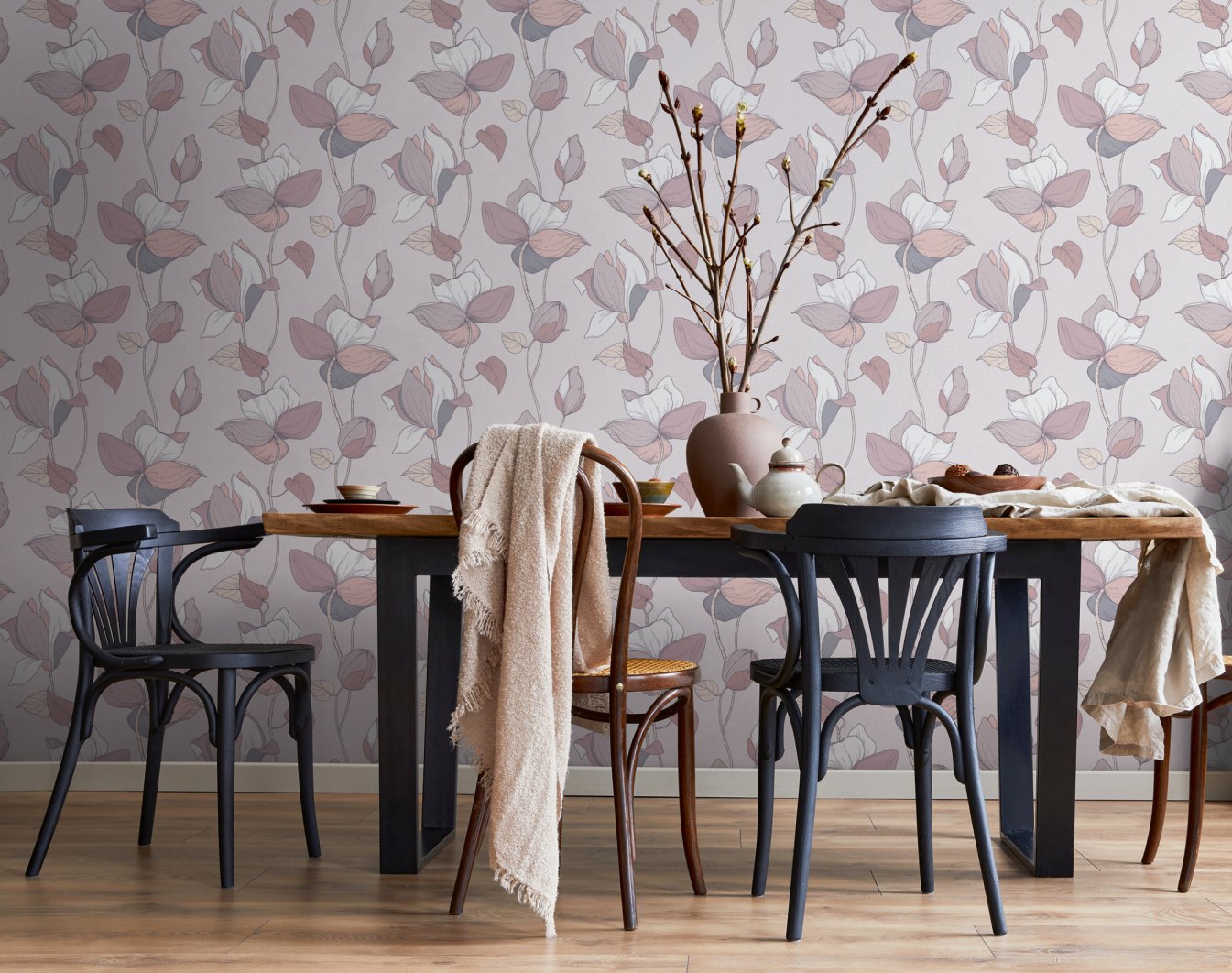 Marburg Vliestapete "Tapete Abstract Blossom" floral geprägt moderne Vliestapete für Wohnzimmer Schlafzimmer Küche