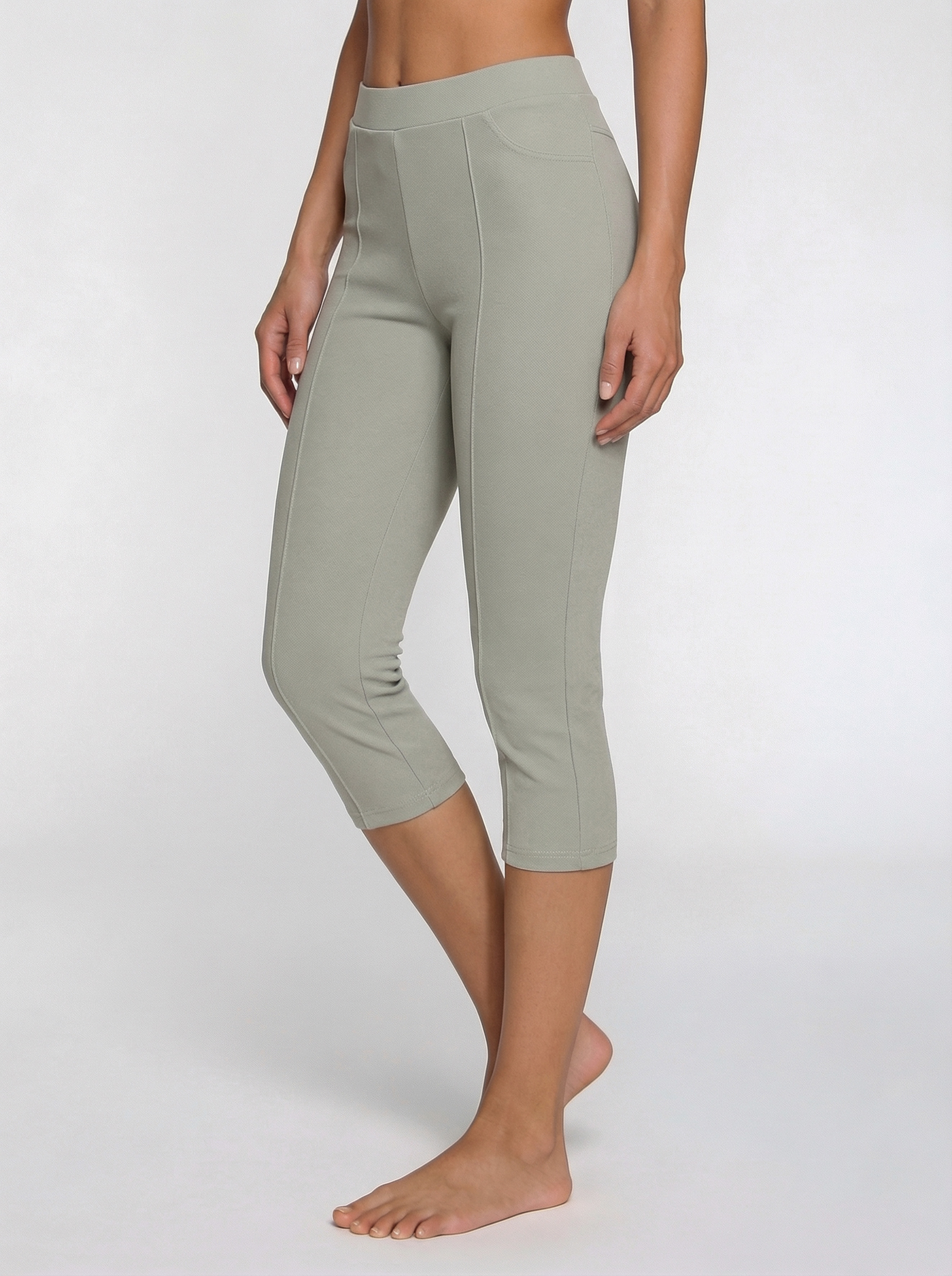 LASCANA Caprileggings "Schlupfhose" mit Biese an den Beinen