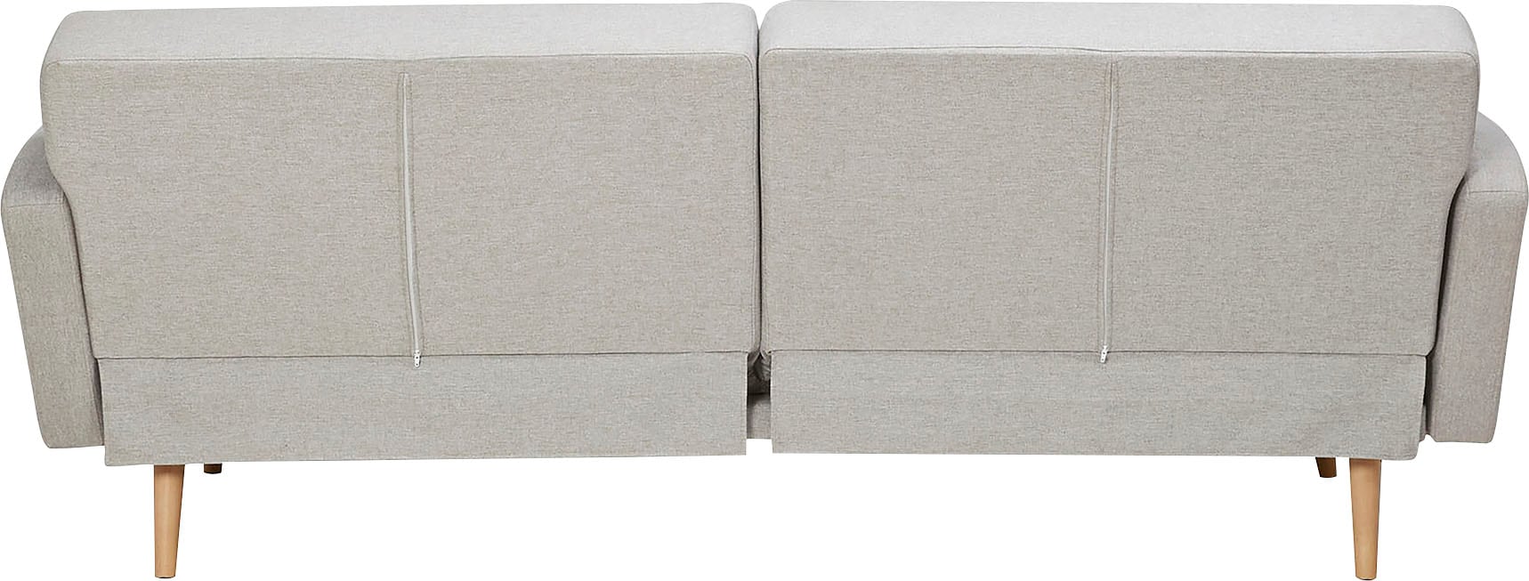 SalesFever Schlafsofa »Malmö, 2,5-Sitzer, Sofa inkl. Zierkissen«, mit Schlaffunktion, Breite 214 cm