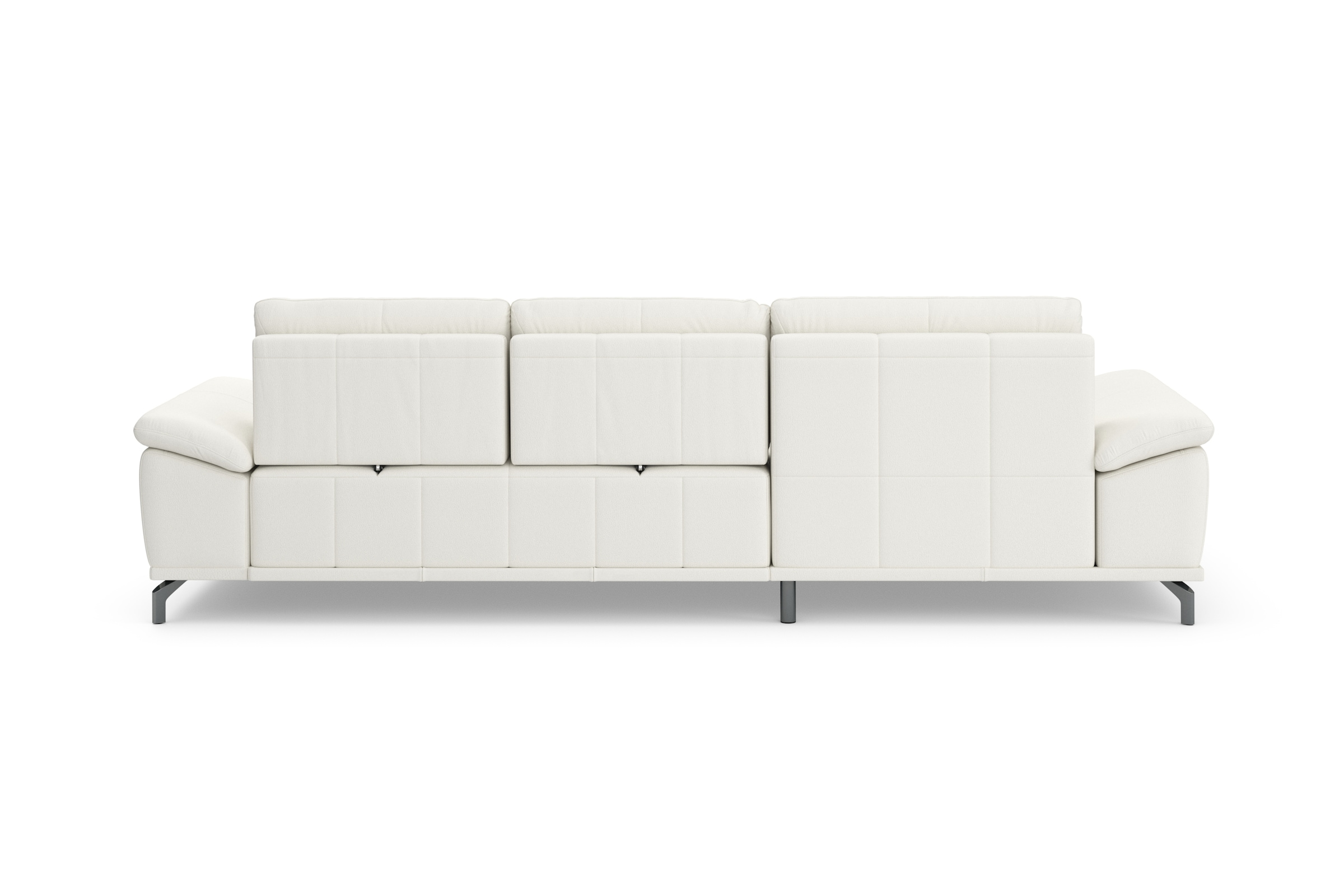 Places of Style Ecksofa Costello, mit Sitztiefenverstellung und Armlehnfunktion, incl. 3 Nierenkissen