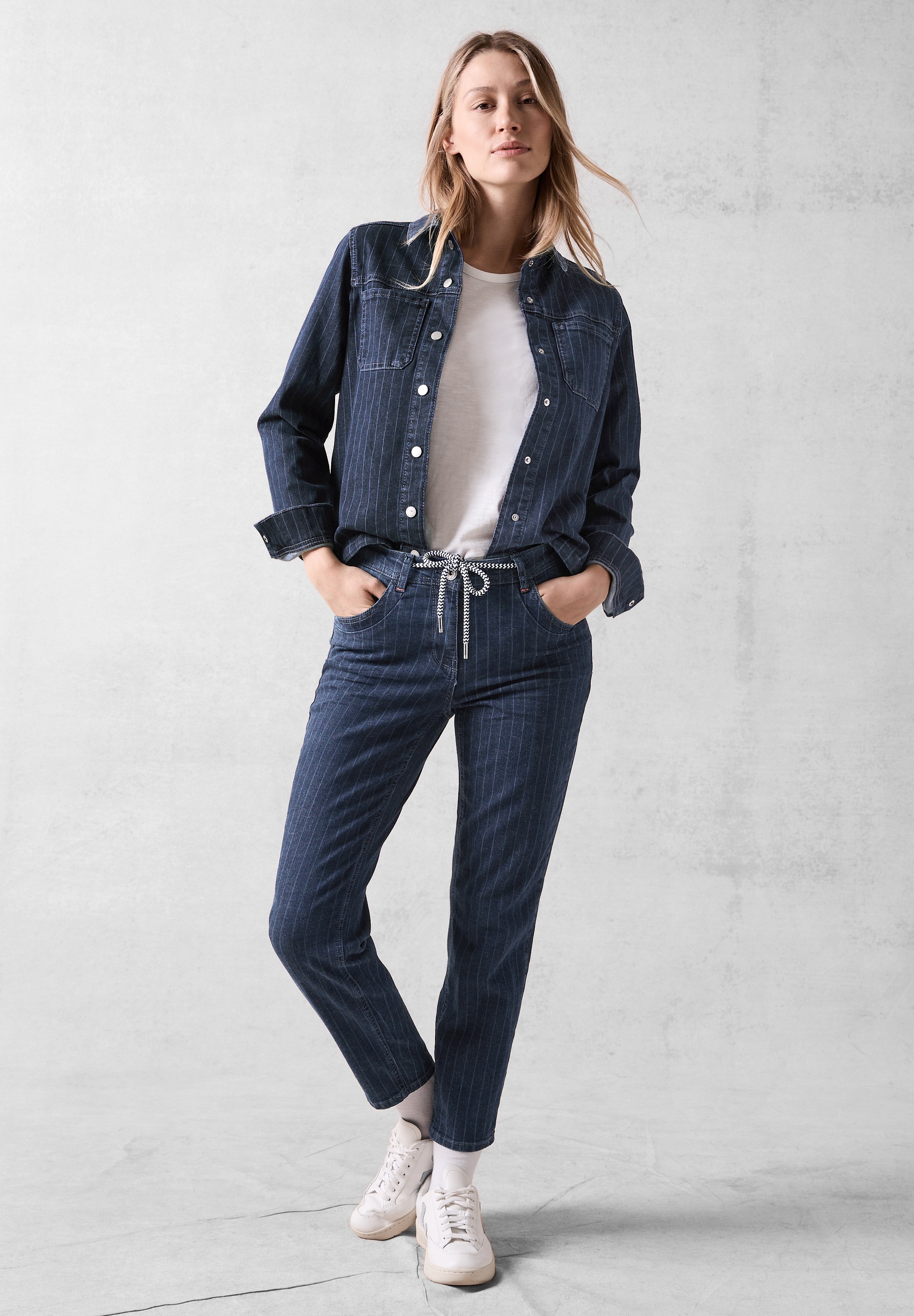 Cecil Jeansjacke, ohne Kapuze, mit Brusttaschen
