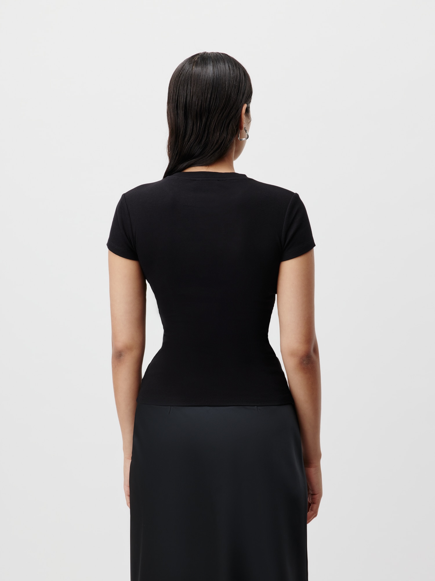 LeGer T-Shirt »LeGer by Lena Gercke«, Figurbetont mit Rundhalsausschnitt