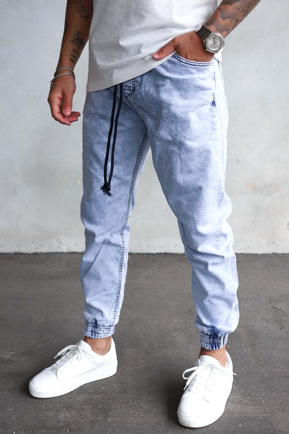 2Y Premium Stoffhose »2Y Premium Herren 2Y Cargo Denim«, (1 tlg.)