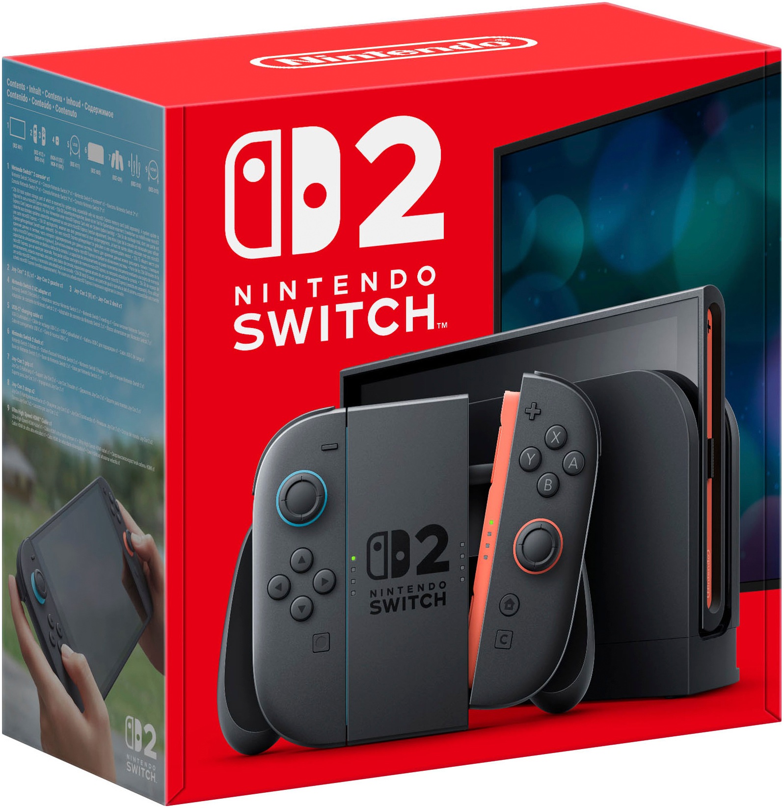 Spielekonsole "Switch 2", B:27,2cm H:16,6cm T:1,39cm, schwarz, NINTENDO SWITCH 2, Spielekonsolen