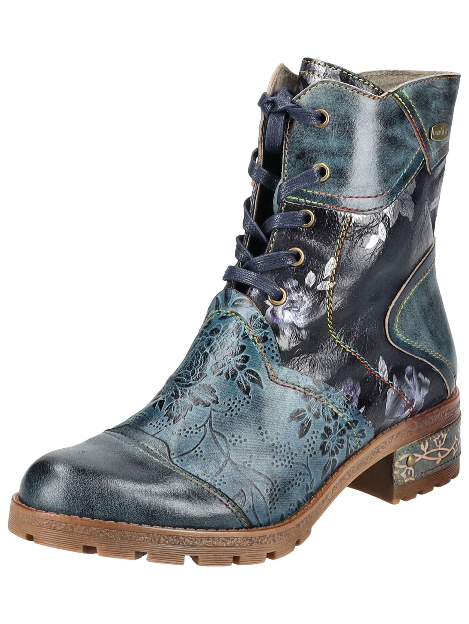 LAURA VITA Schnürstiefelette "LAURA VITA Stiefelette Leder/Textil" günstig online kaufen