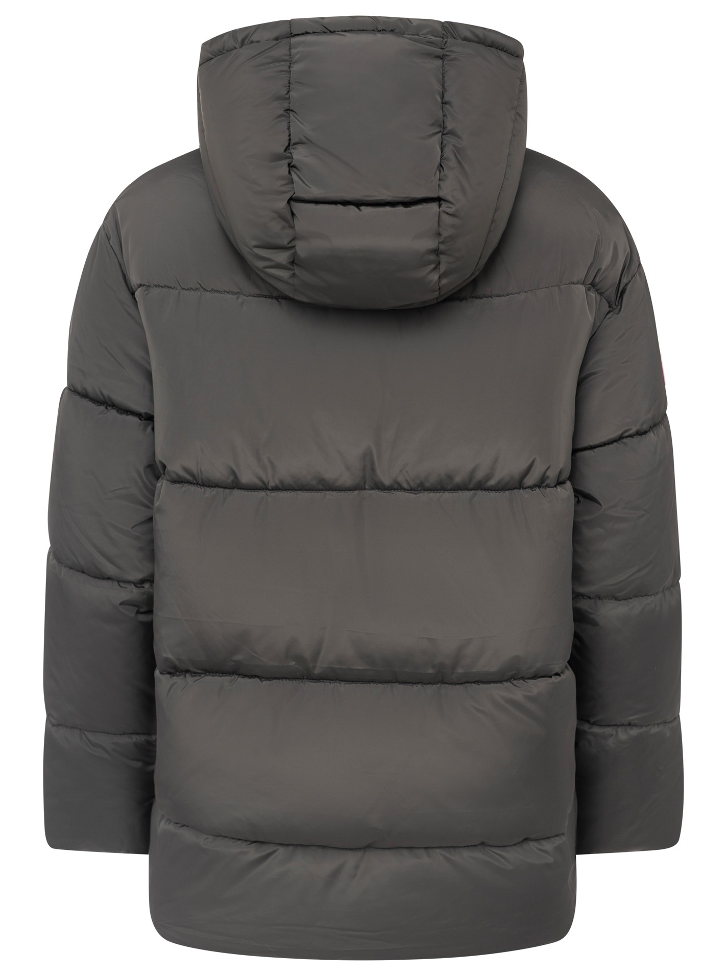 Zwillingsherz Steppjacke »„Love More“« Kapuze mit Tunnelzug, verdeckter Reißverschluss, dezente Details