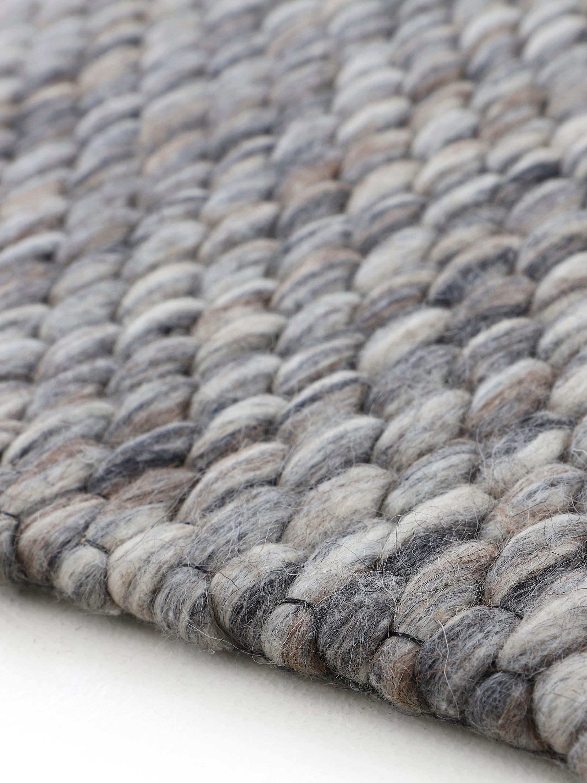 carpetfine Wollteppich »Sina«, rund, Handweb Teppich, reine Wolle, meliert,  handgewebt, weich & kuschelig auf Rechnung | BAUR