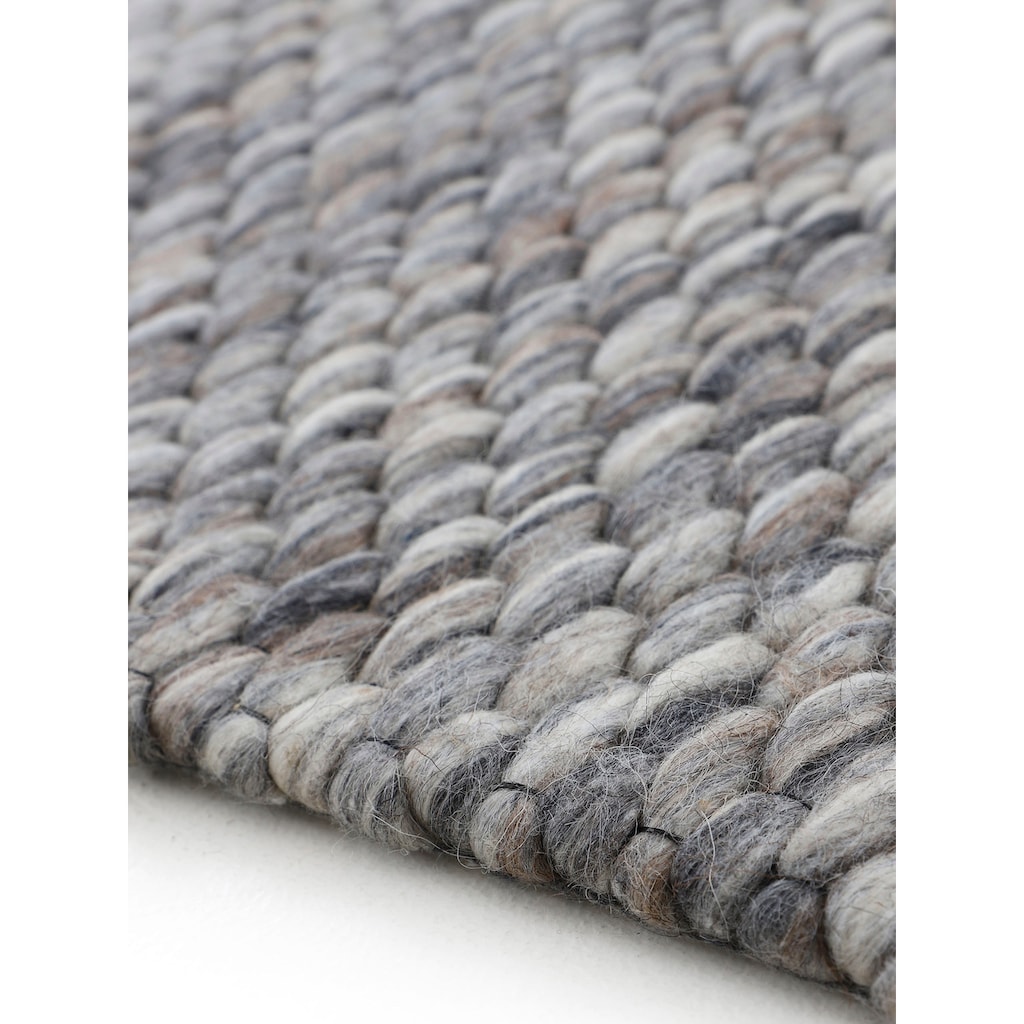 carpetfine Wollteppich »Sina«, rund