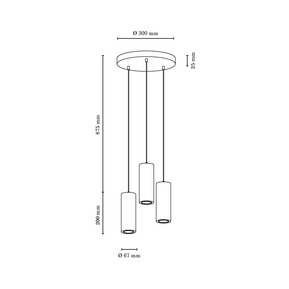 SPOT wechselbar »PIPE«, BAUR 3 Eichenholz, Light Pendelleuchte LED flammig-flammig, aus Naturprodukt | Hängeleuchte,