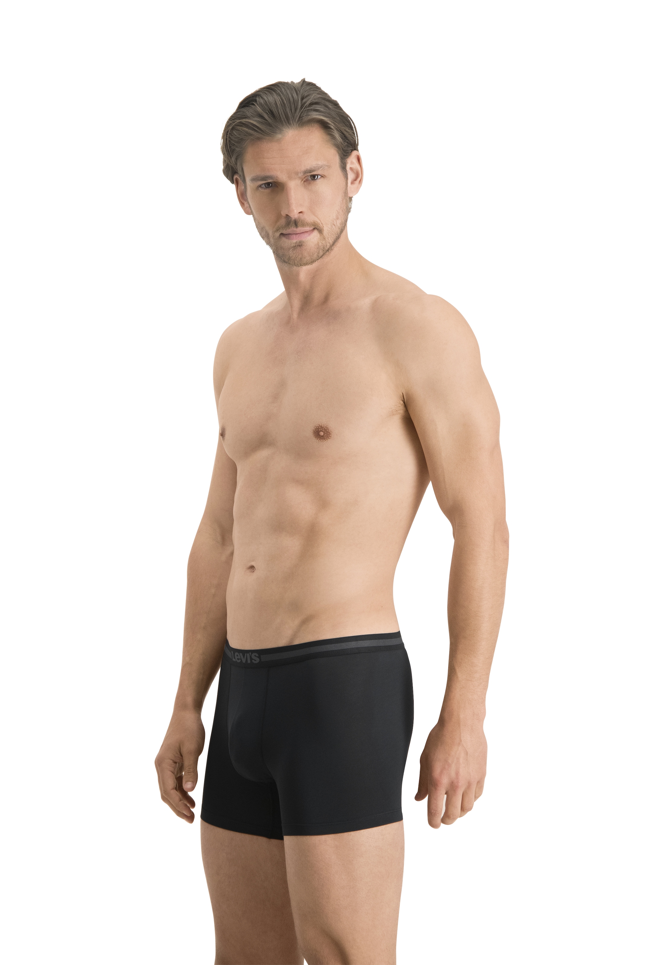 Levi's® Boxershorts »LEVIS MEN TENCEL BOXER BRIEF 2P« Packung, 2 Stk. mit breitem Logobund