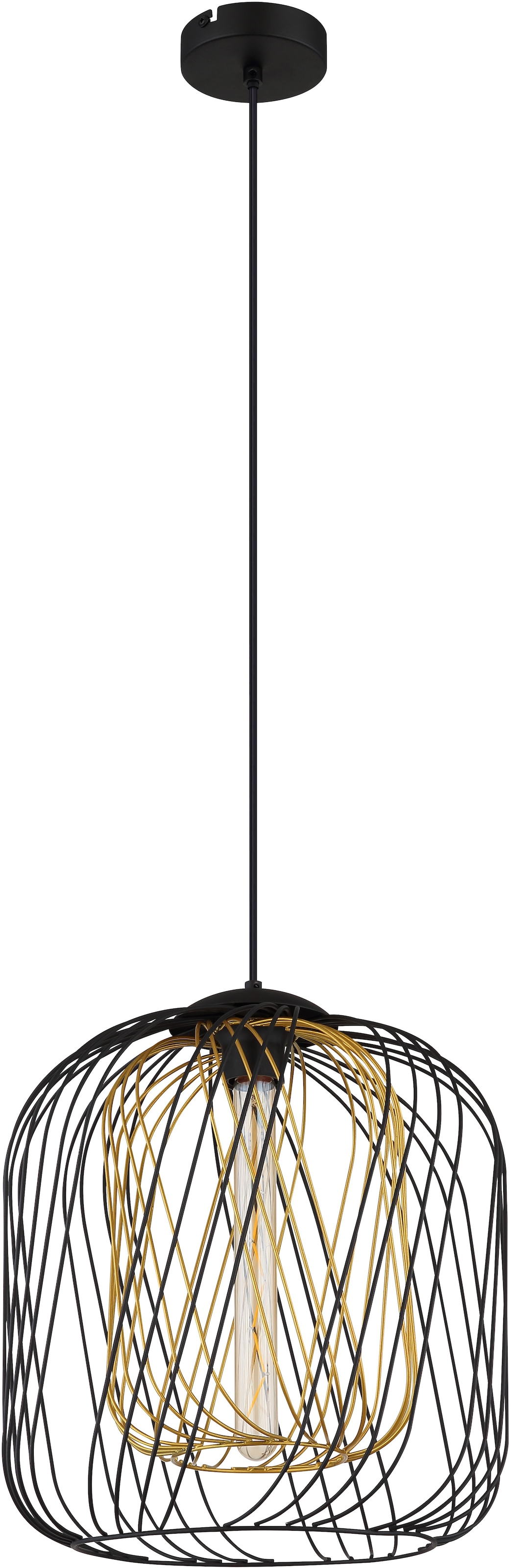GLOBO LIGHTING Hängeleuchte »DICHTI«, Leuchtmittel E27 | ohne Leuchtmittel, Hängelampe/Pendelleuchte/Esszimmer/Wohnzimmer/Esstisch
