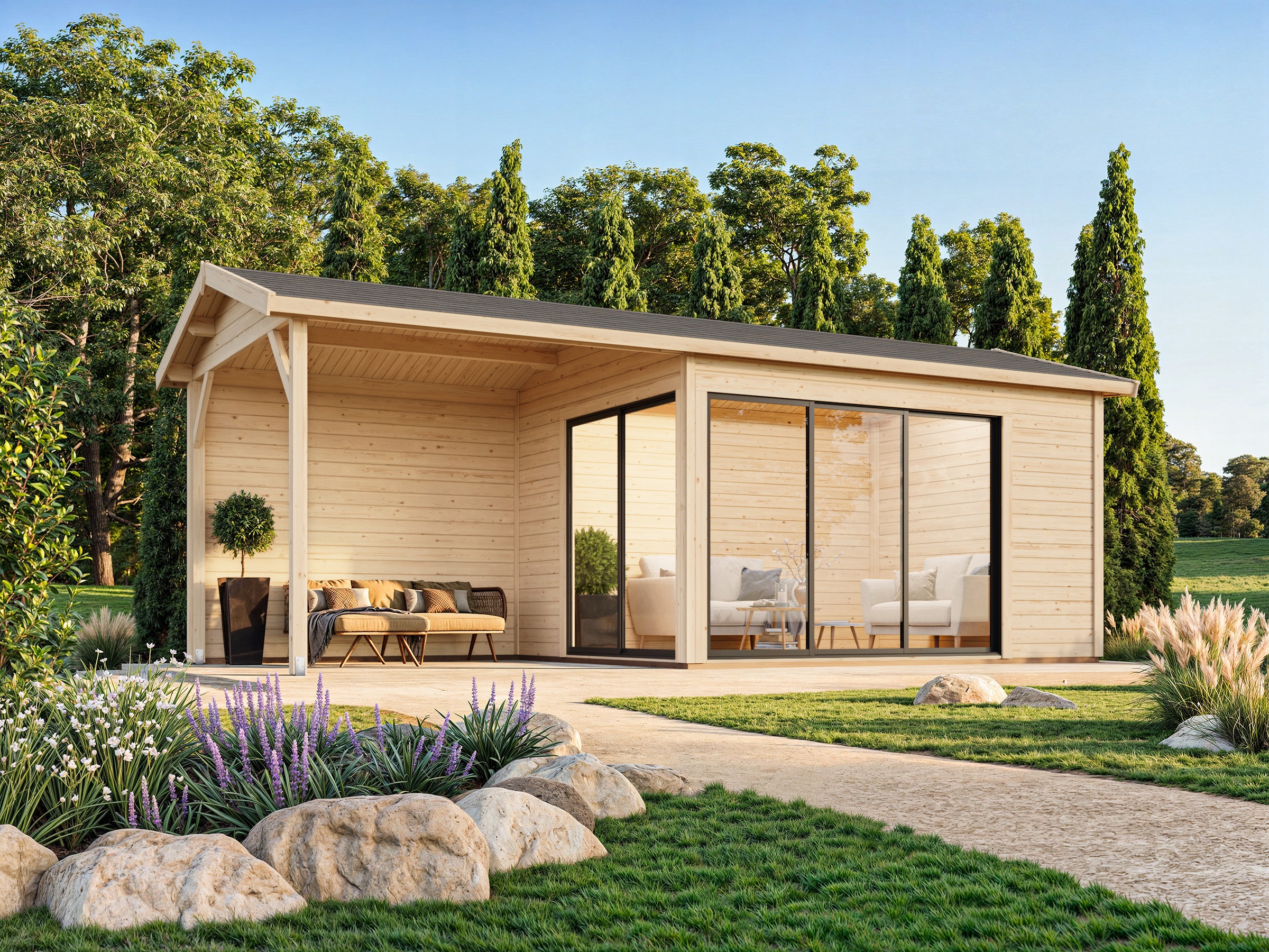 Palmako Gartenhaus »Amanda Slide« verschiedene Farben