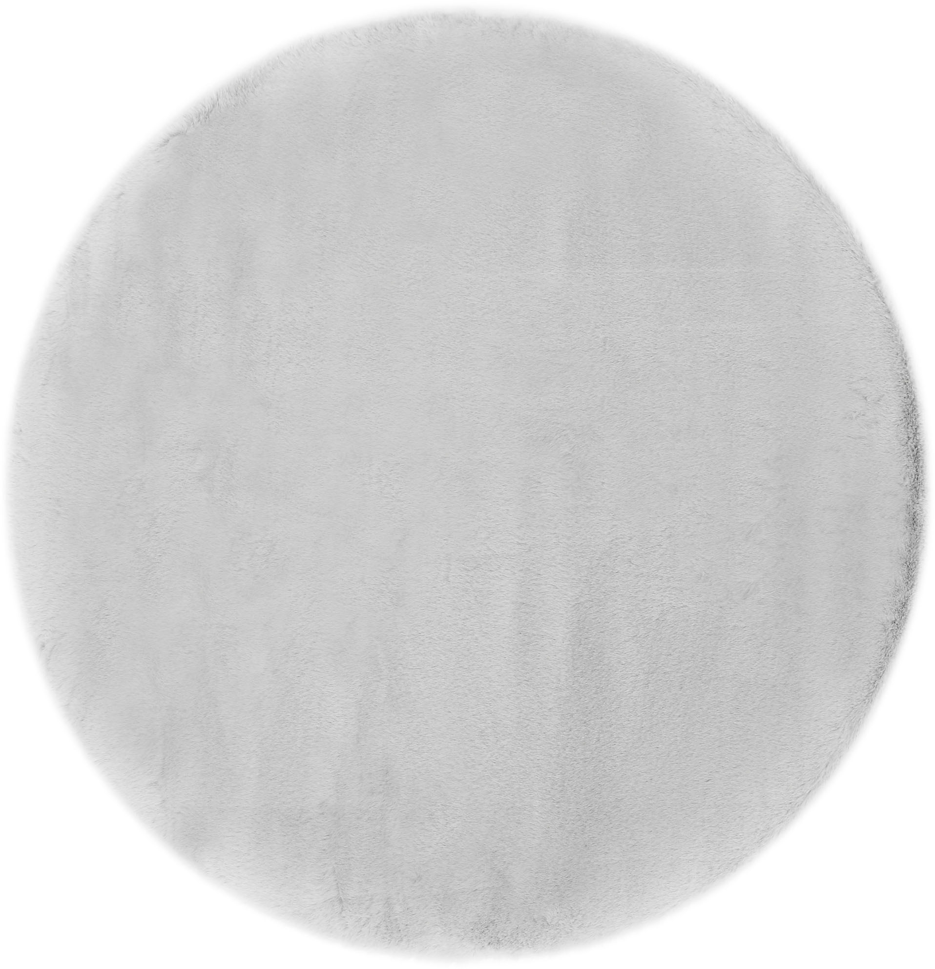 LUXOR living Fellteppich »Novara«, rund, 35 mm Höhe, Kunstfell, Kaninchenfell-Haptik, besonders weicher Hochflor