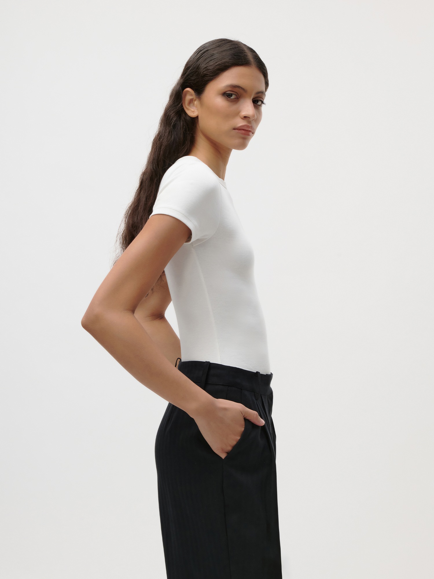 Thumbnail - LeGer T-Shirt "Ria, LeGer by Lena Gercke" schlicht, slim fit