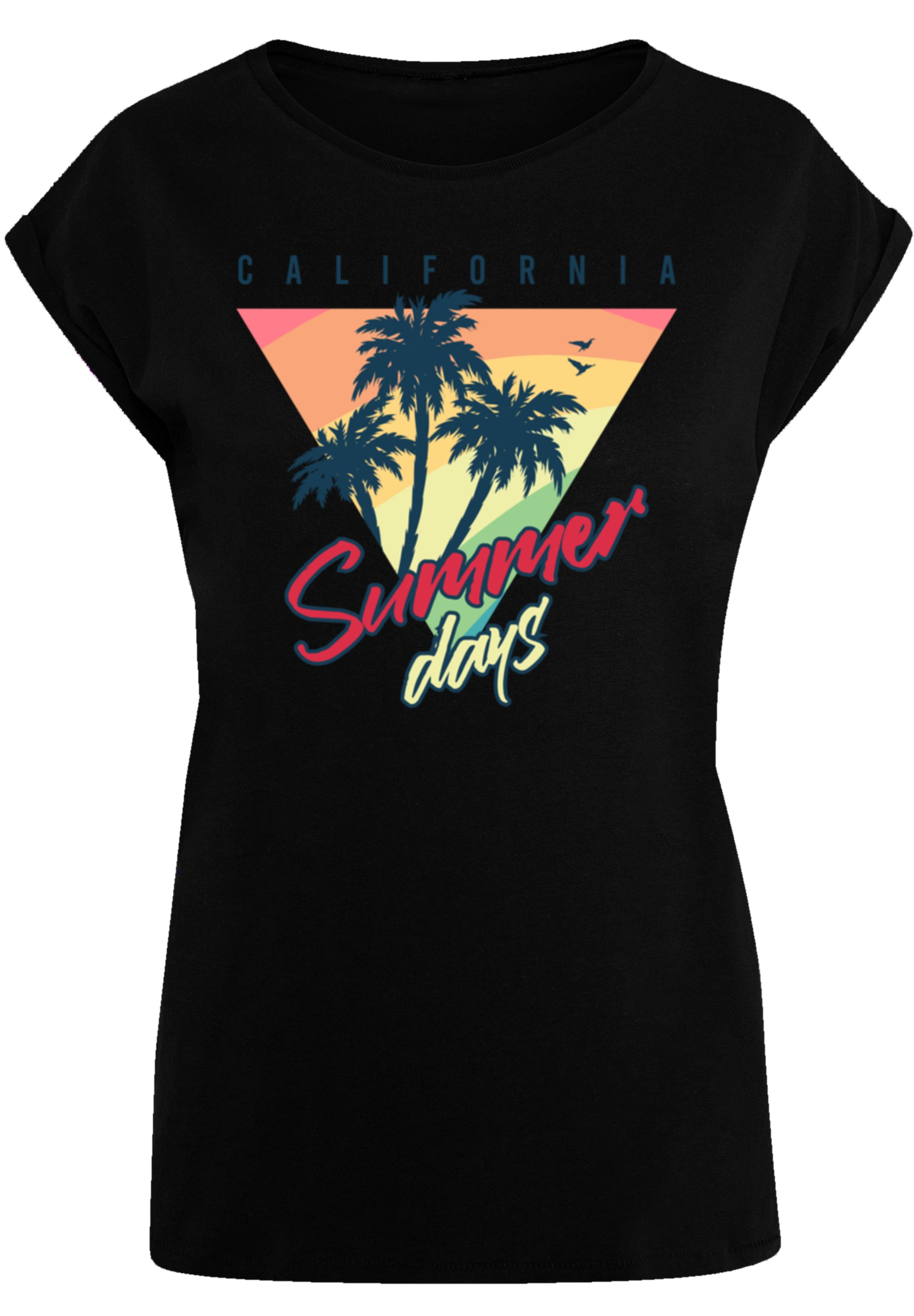 F4NT4STIC T-Shirt »California Palmen Retro«, Premium Qualität