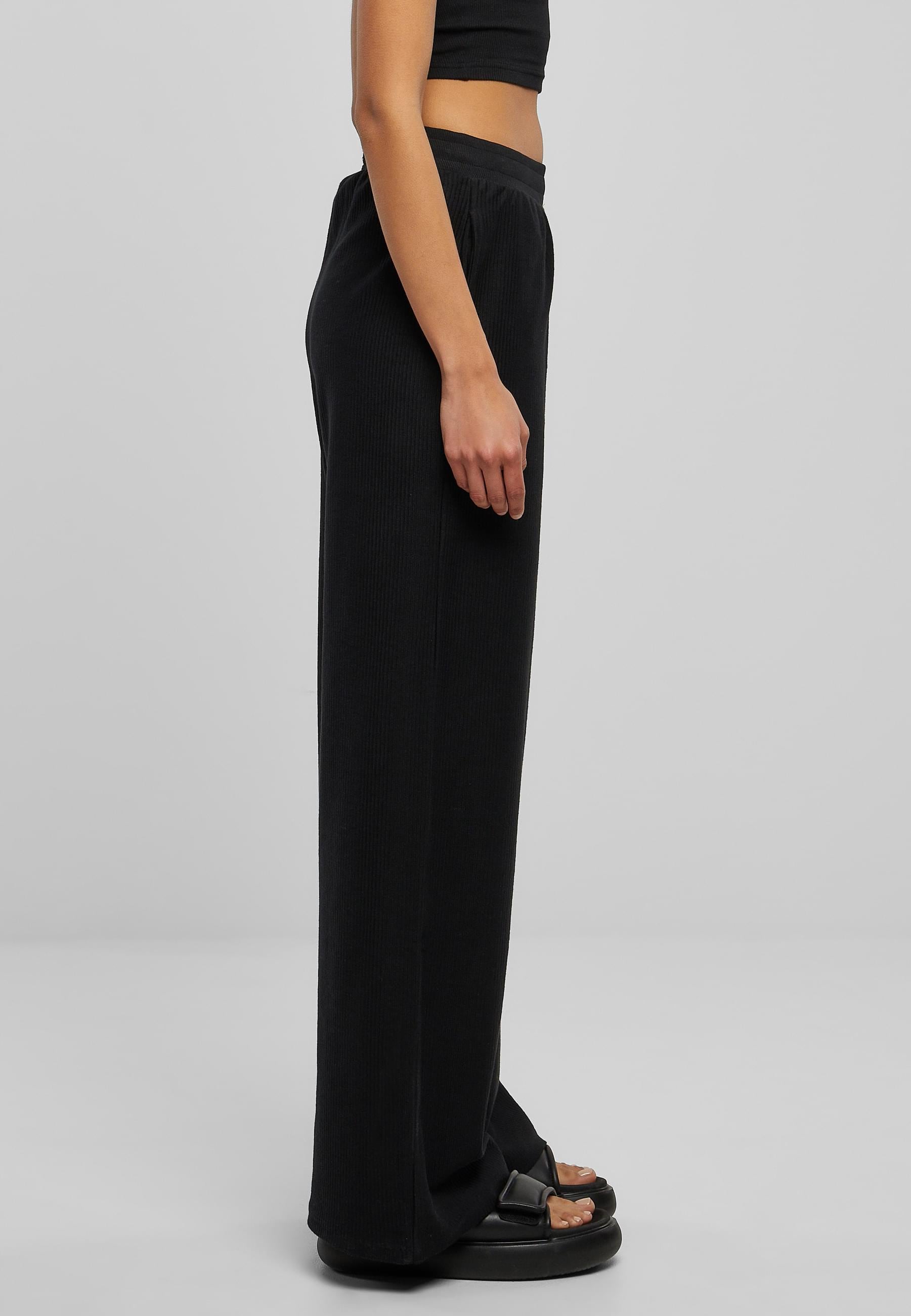 URBAN CLASSICS Jogginghose »Urban Classics Damen Ladies Straight Rib Terry Pants«, (1 tlg.)