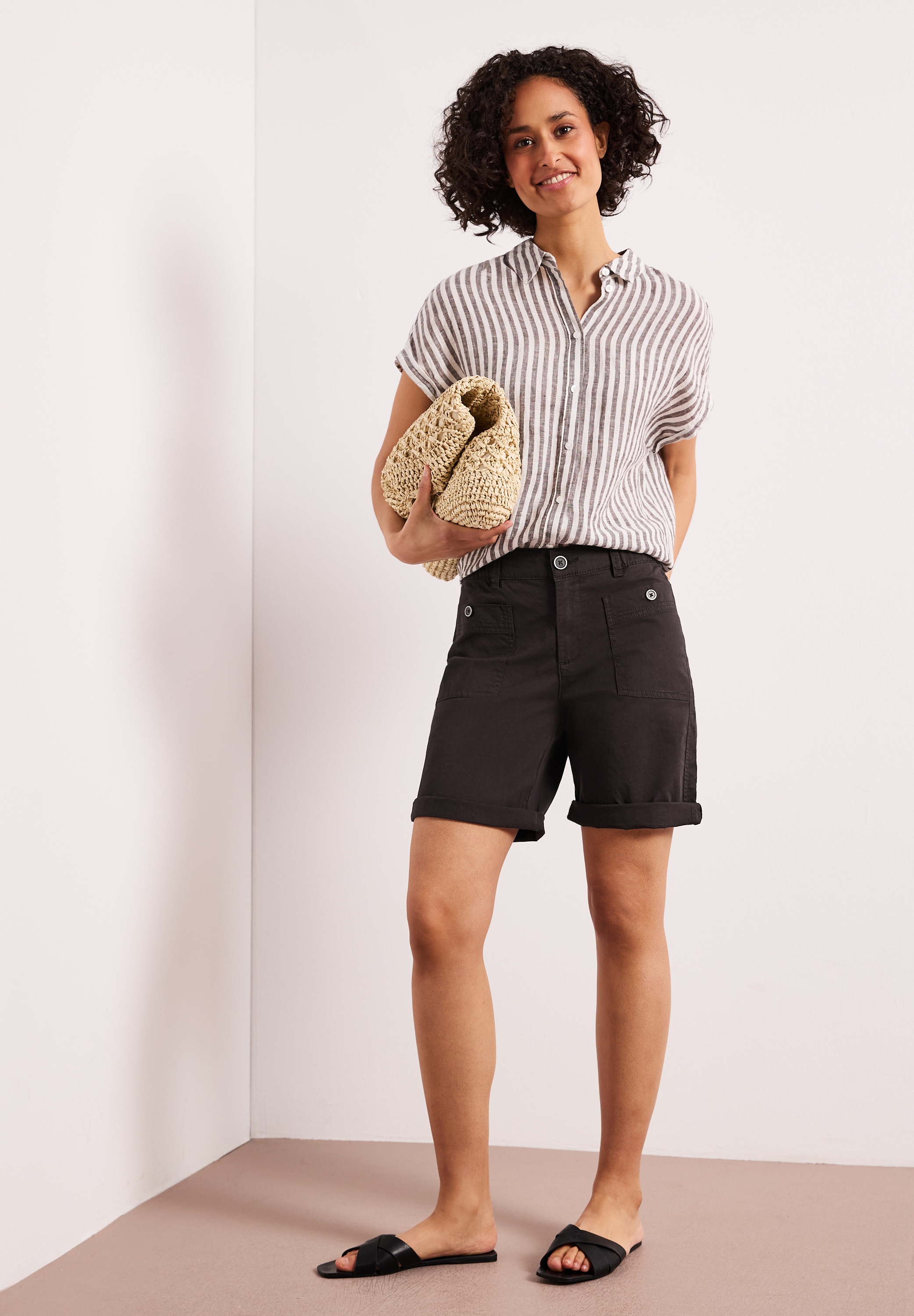 STREET ONE Bermudas »Style Yulius«  Sommershorts mit Turn-Up