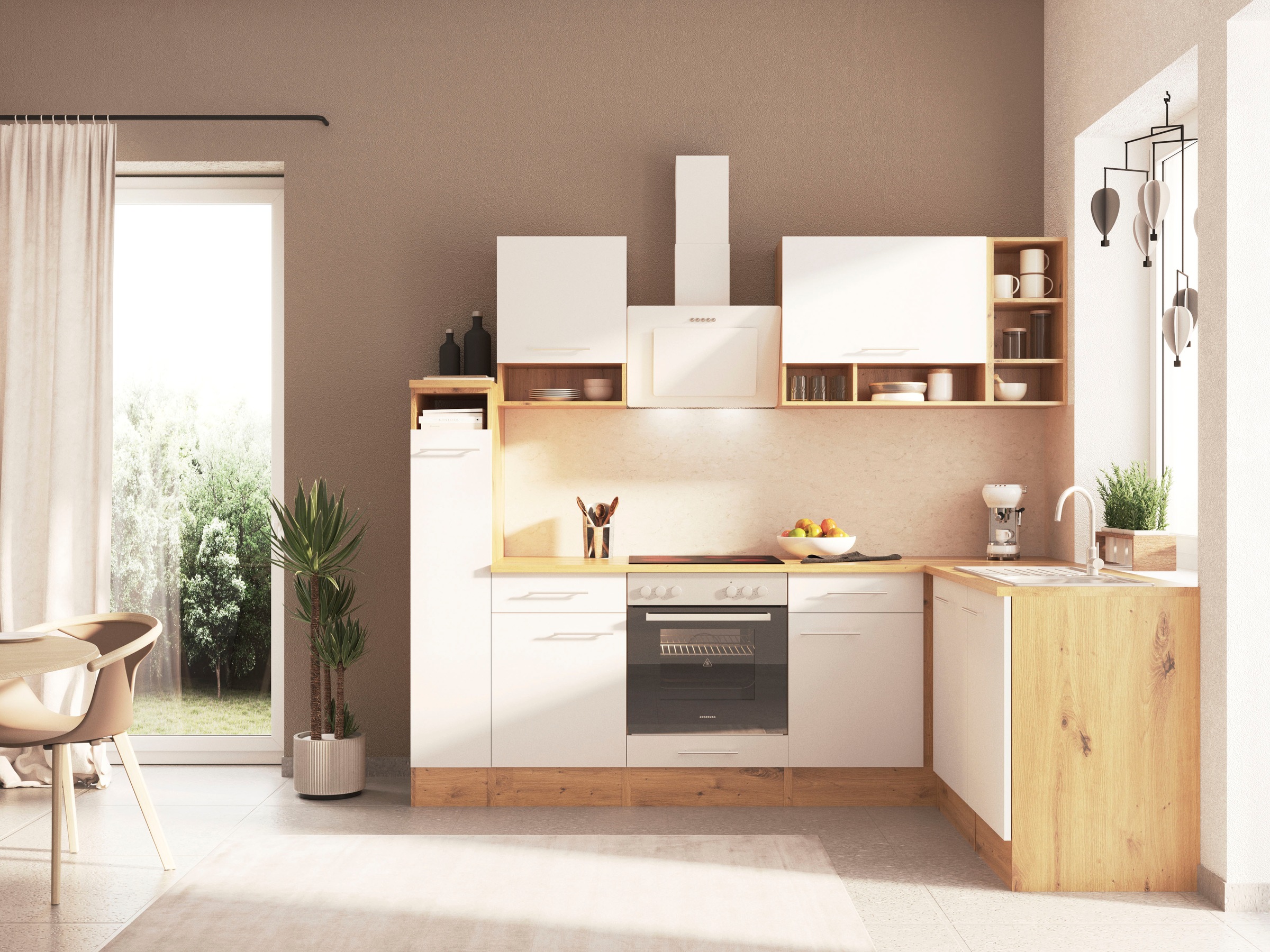 RESPEKTA Winkelküche "Hilde" Breite 250 cm, wechselseitig aufbaubar, exkl. günstig online kaufen